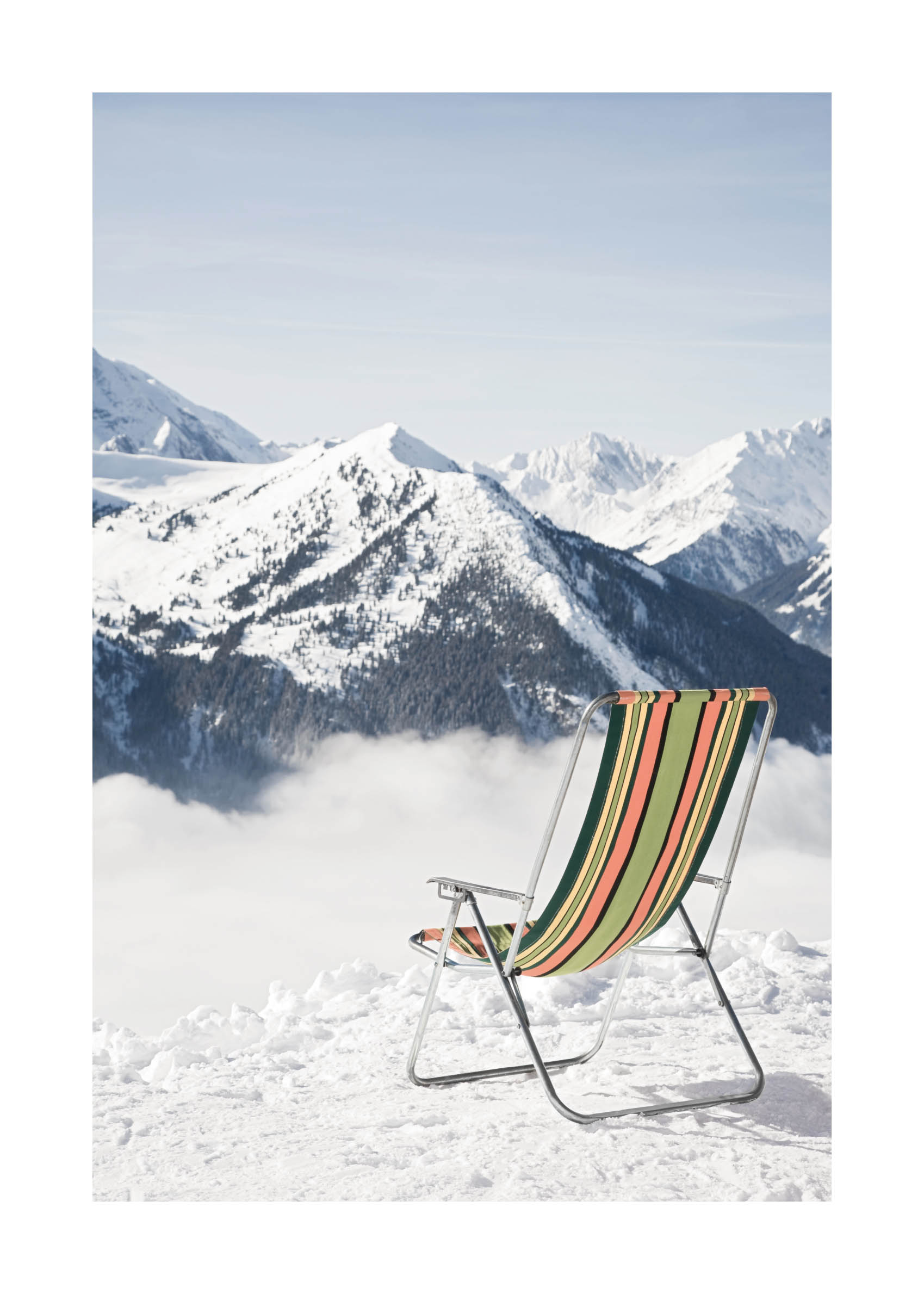 Alpine View plakat - Bjerglandskabsfotografi (50x70 cm)