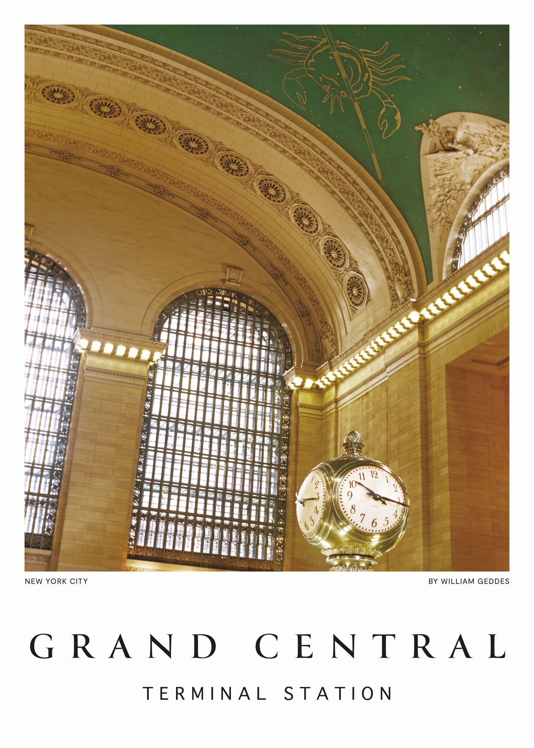 Grand Central Terminal Station II Poster - Architecture photography (50x70 cm)