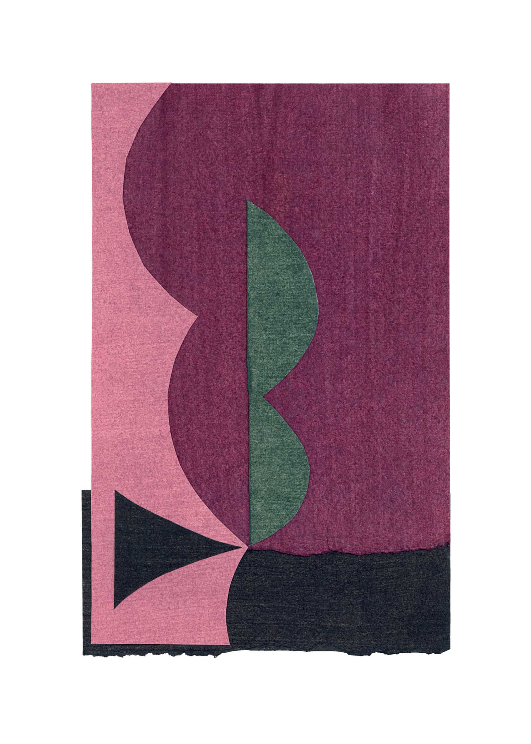 Green Cloud Poster - Abstract illustration (70x100 cm)