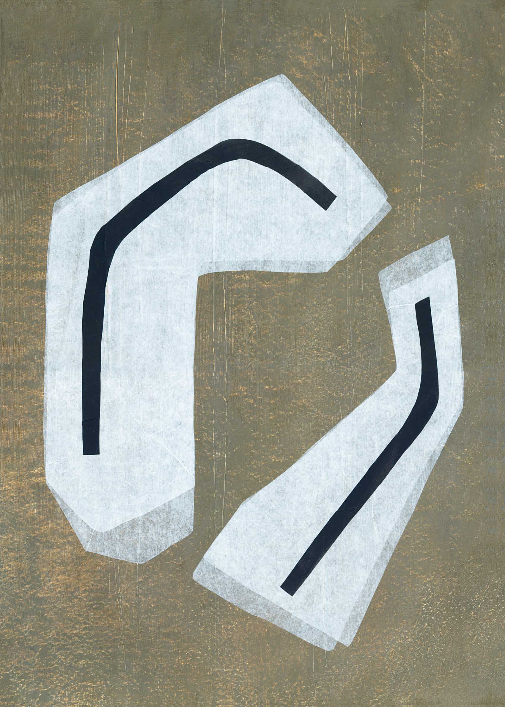 Split Form poster - Abstrakt illustration (70x100 cm)
