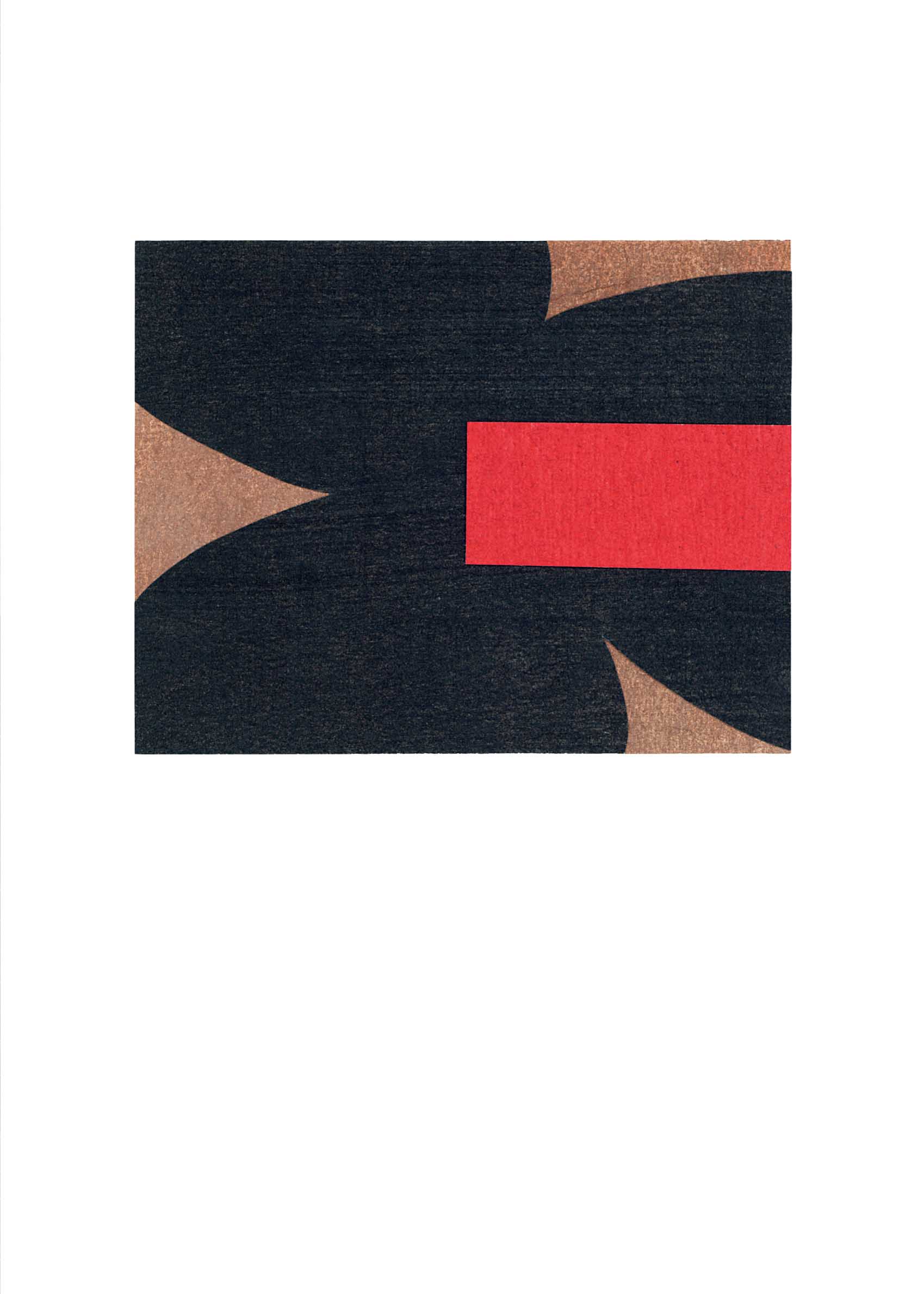 Flower Red Poster - Abstrakte Grafik (30x40 cm)