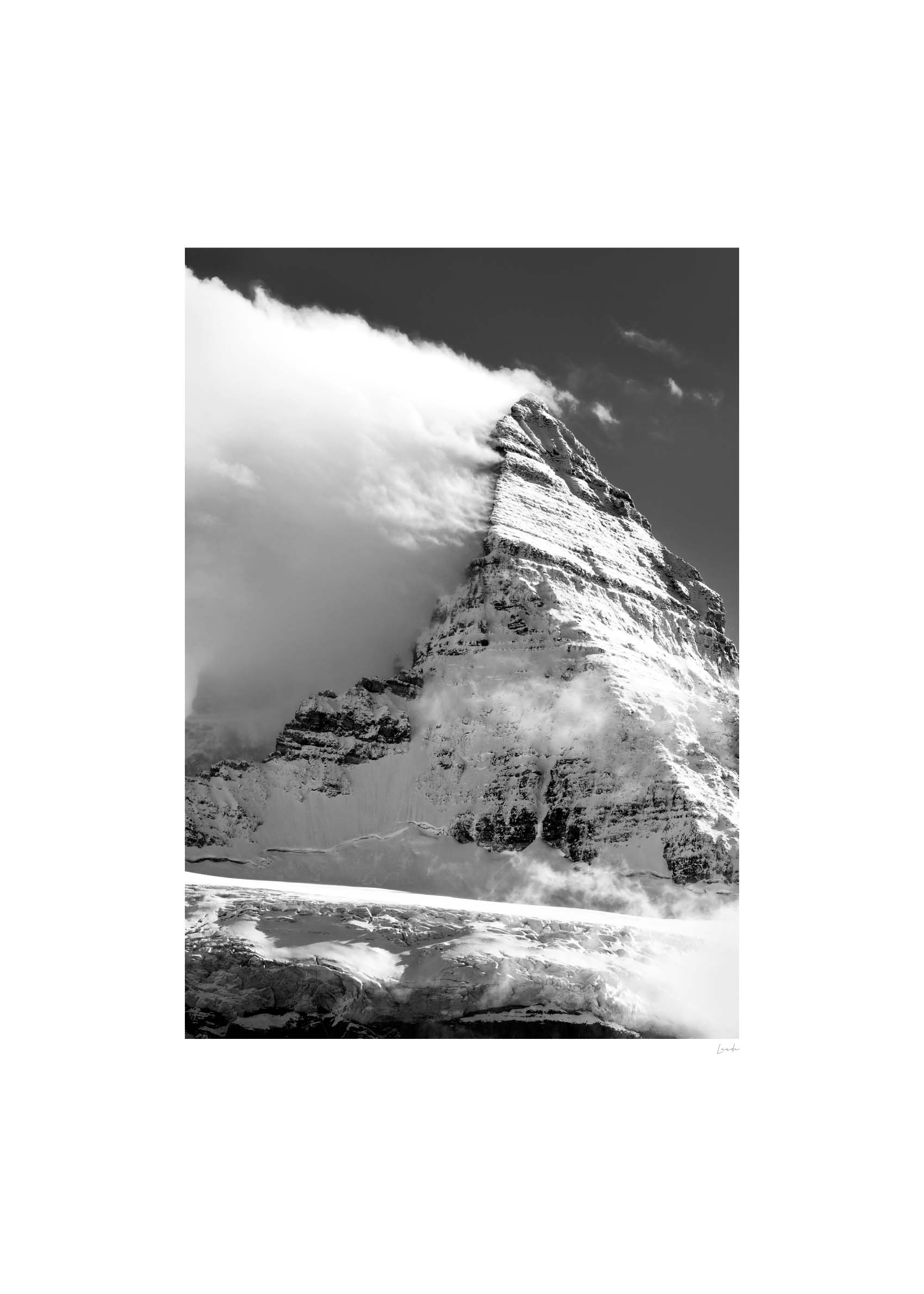 Black and white poster – Stone Sentinel | Postery