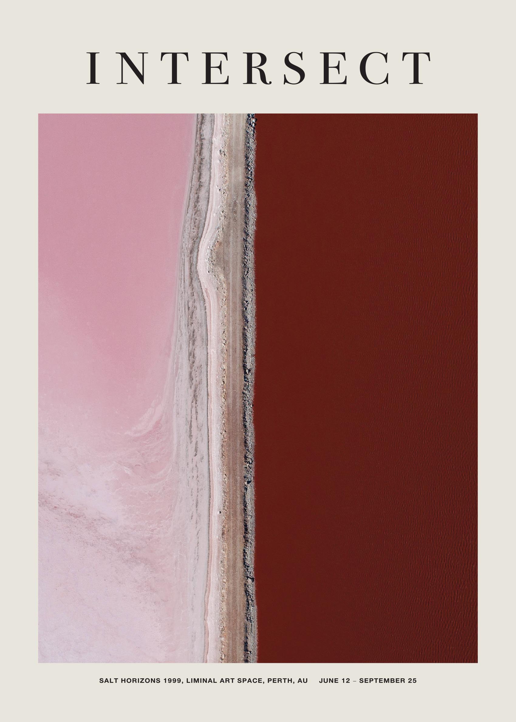Intersect Poster - abstract illustration (50x70 cm)