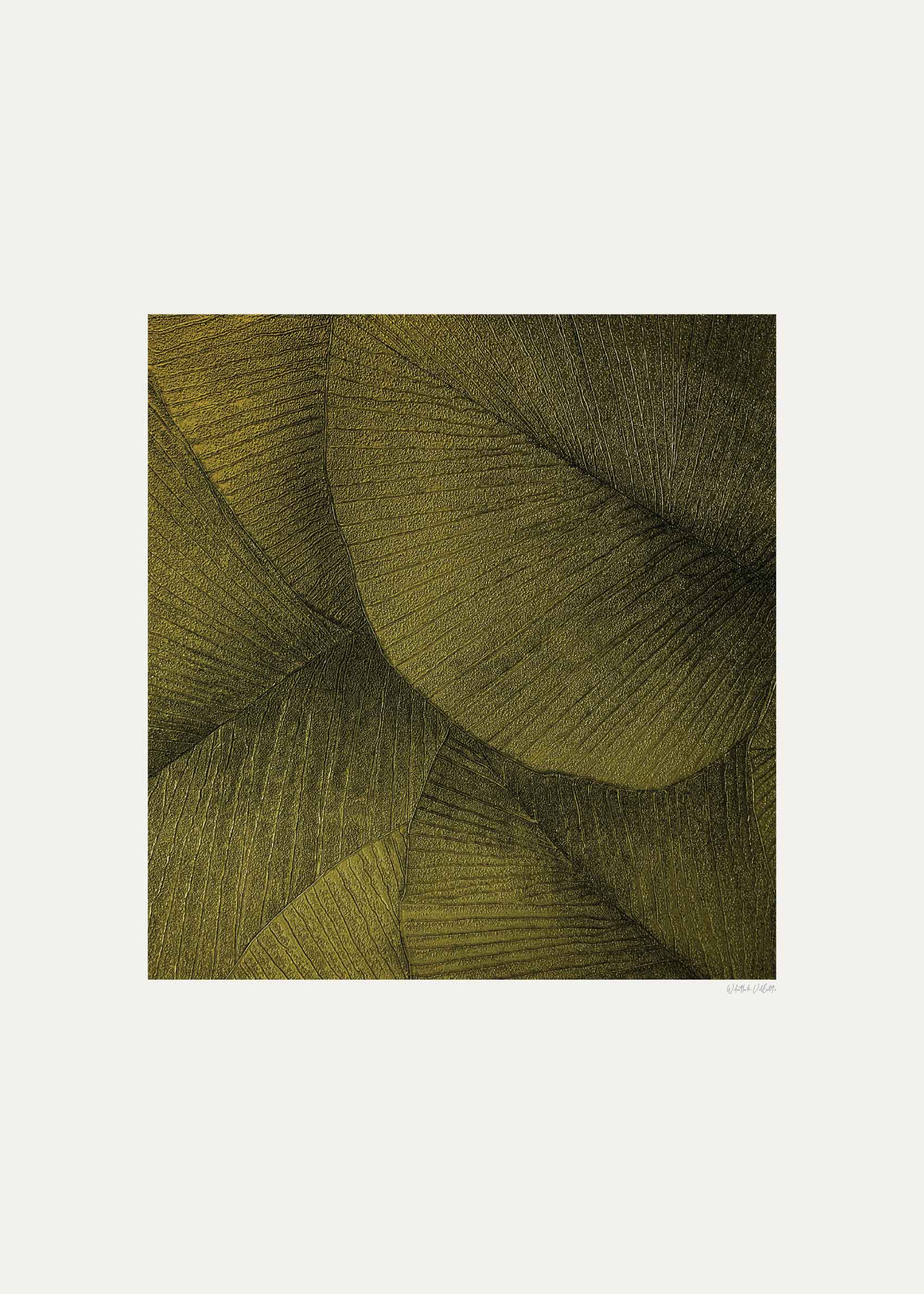 Green Canopy Poster - Abstrakte Blattgrafik (50x70 cm)