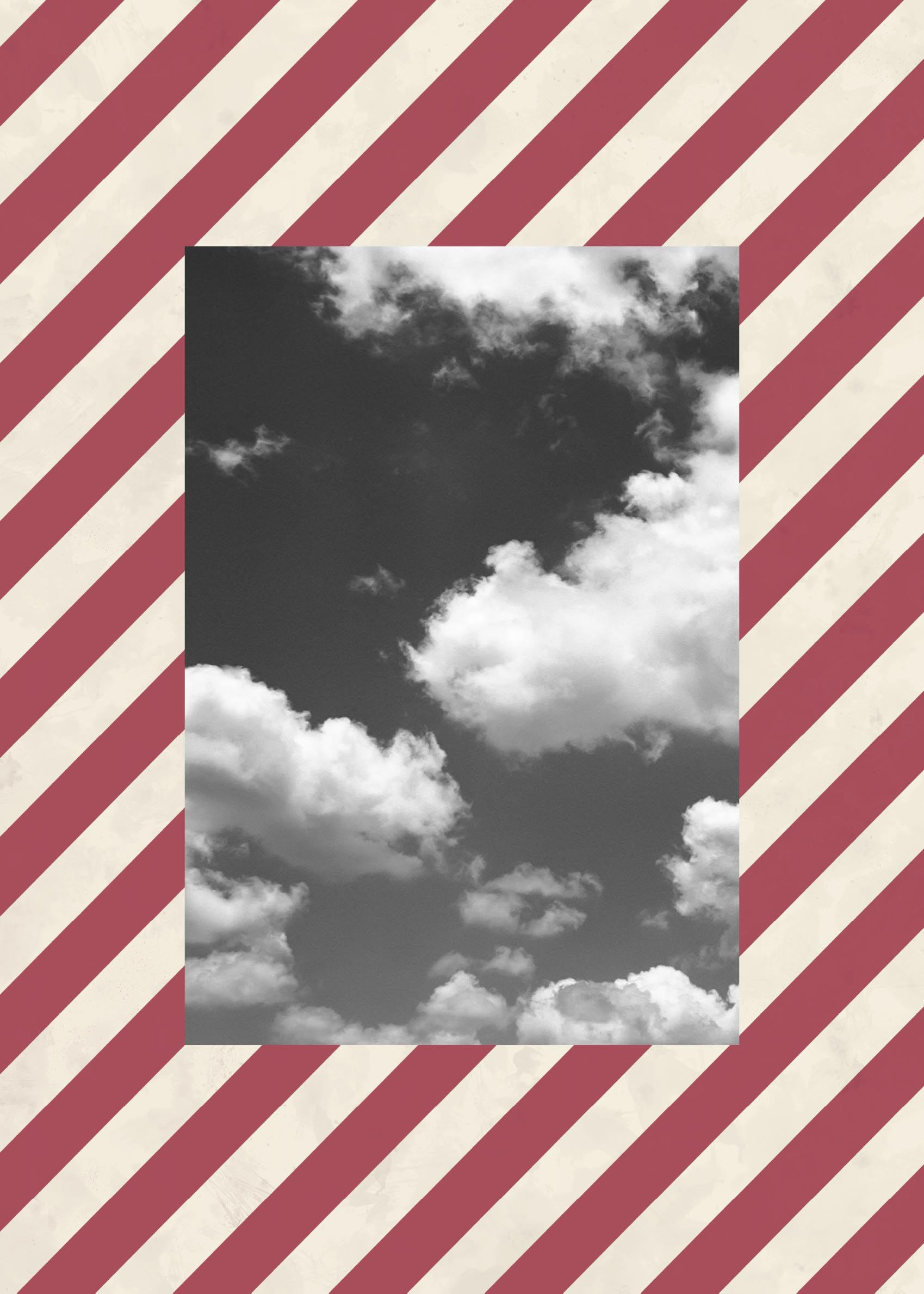 Offset Skies poster - Molnillustration (50x70 cm)