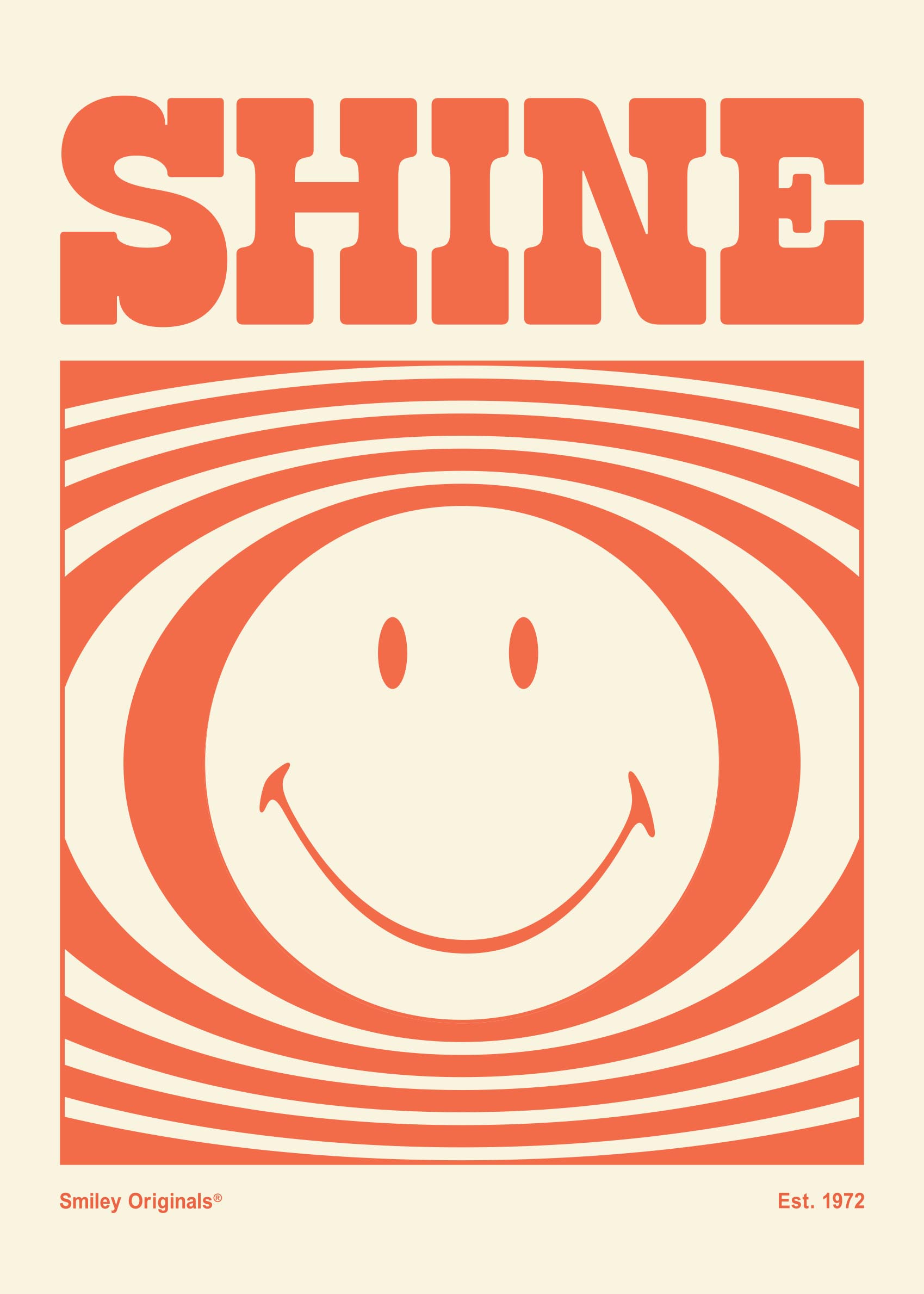 Smiley Shine Poster - Smiley illustration (30x40 cm)