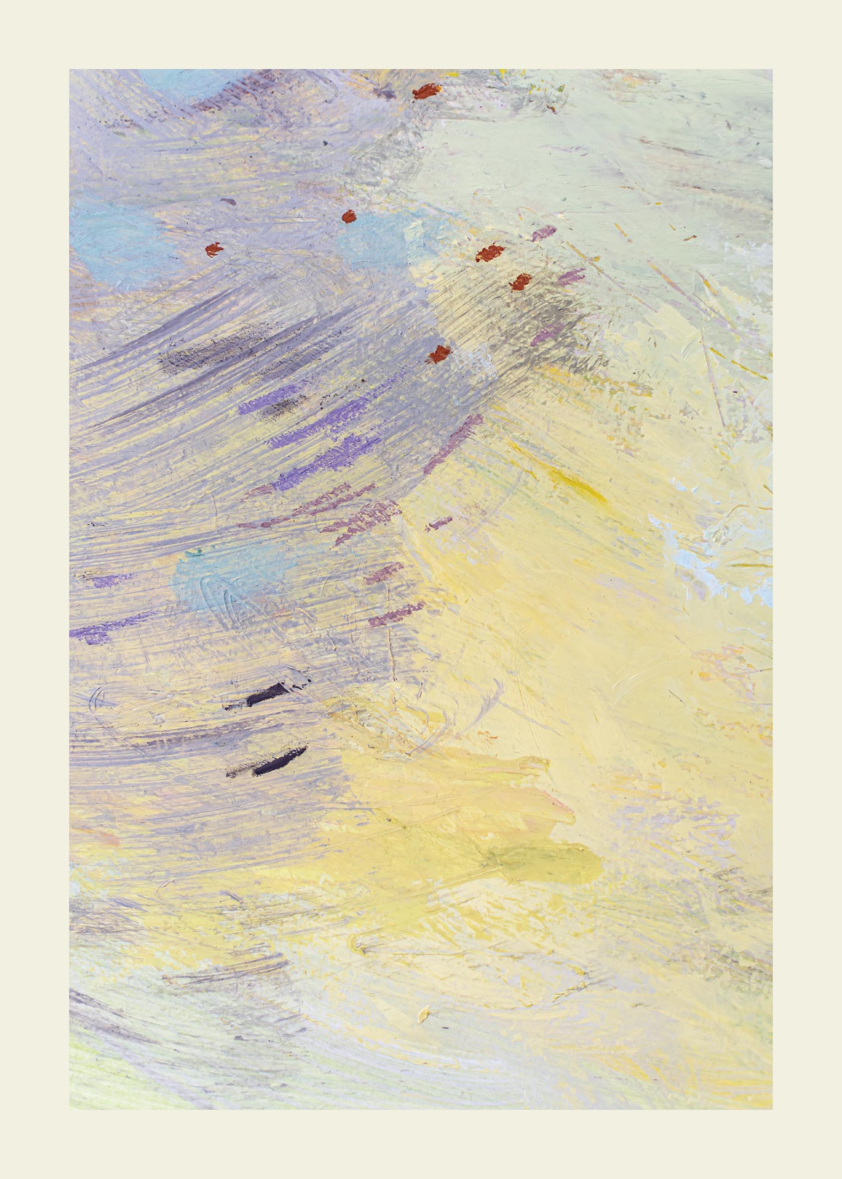 Butter Light II Poster - Abstract painting (30x40 cm)