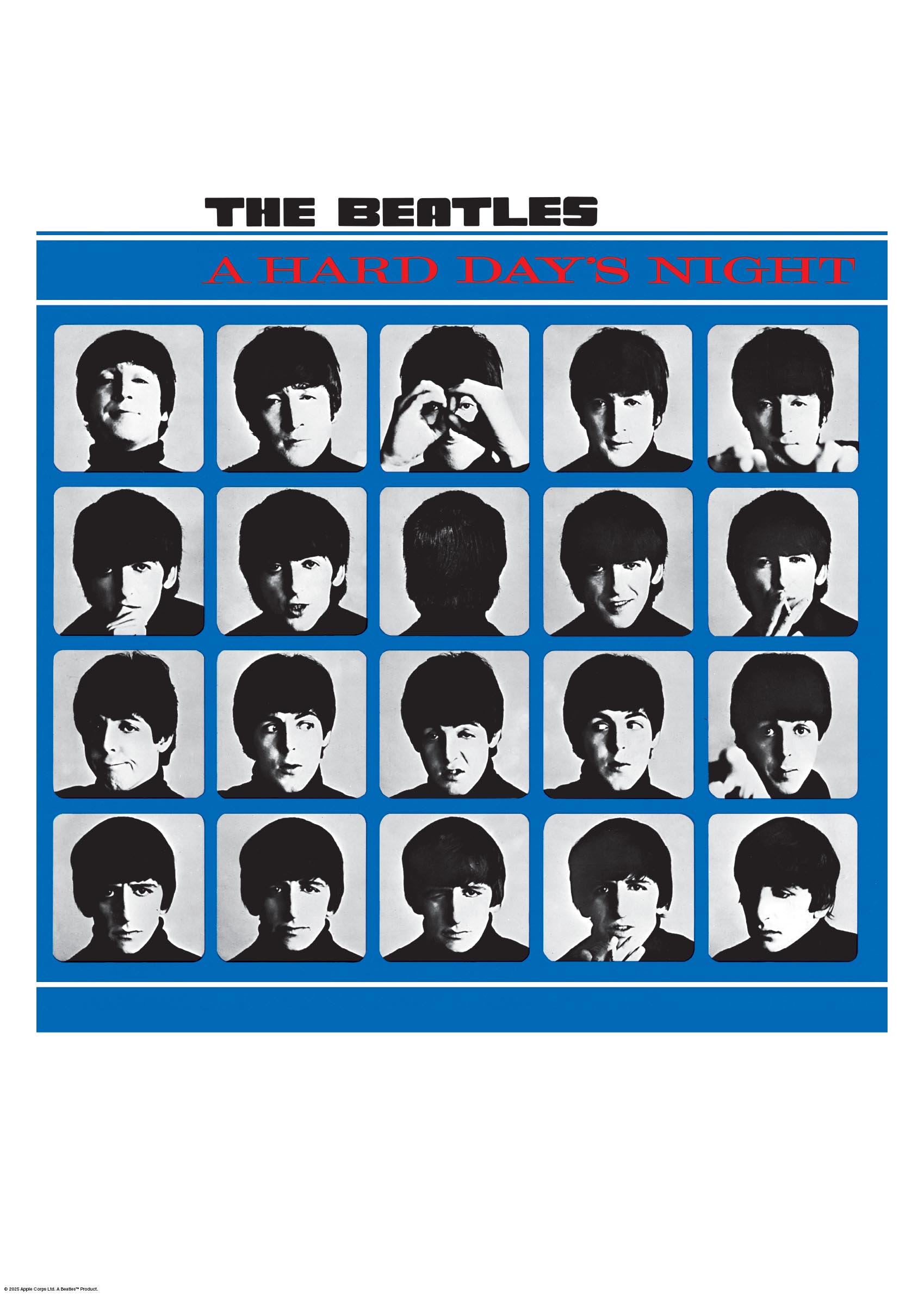 A Hard Day's Night Poster - Porträtgrafik (30x40 cm)