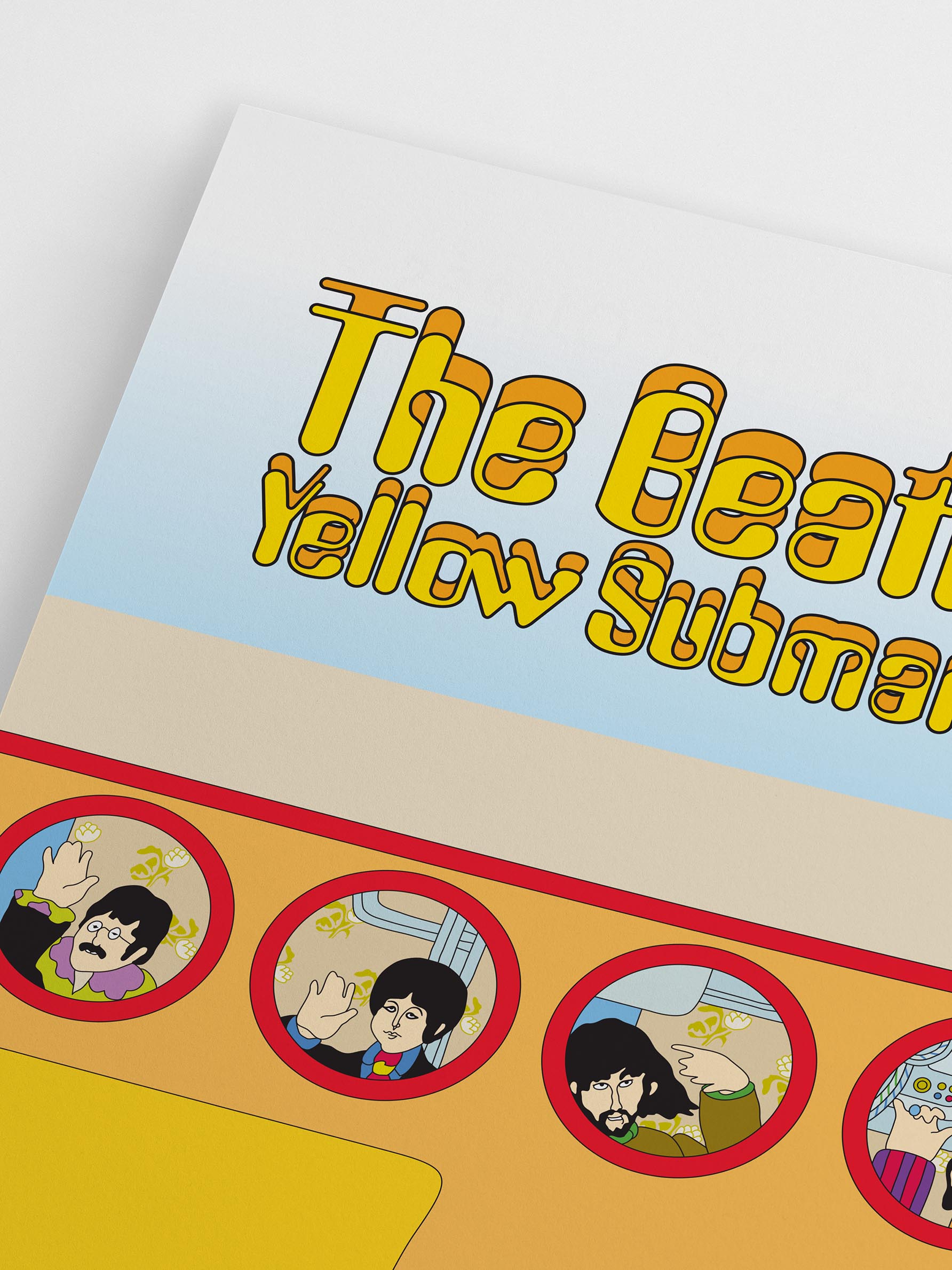 Vintage music poster – The Yellow Submarine Waving | Postery