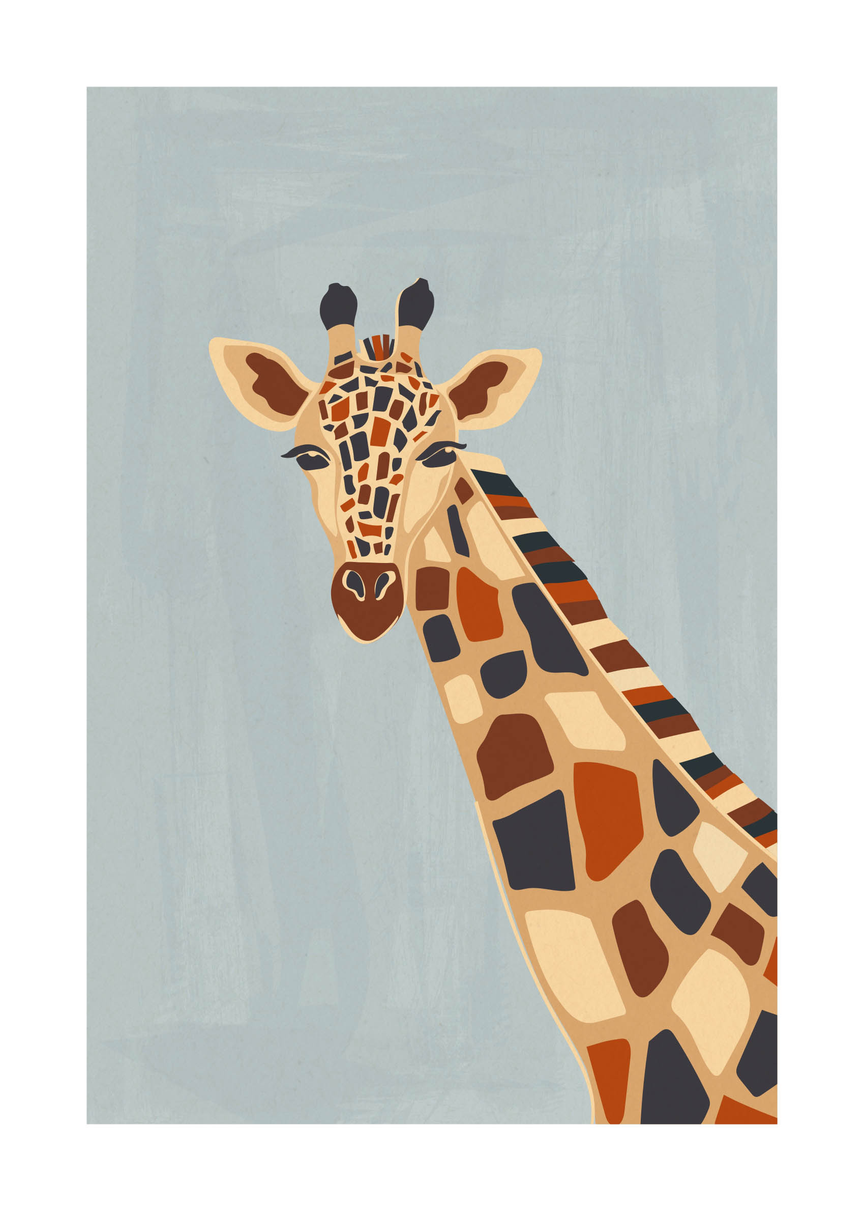 Gus the Giraffe Poster - Tierillustration (30x40 cm)