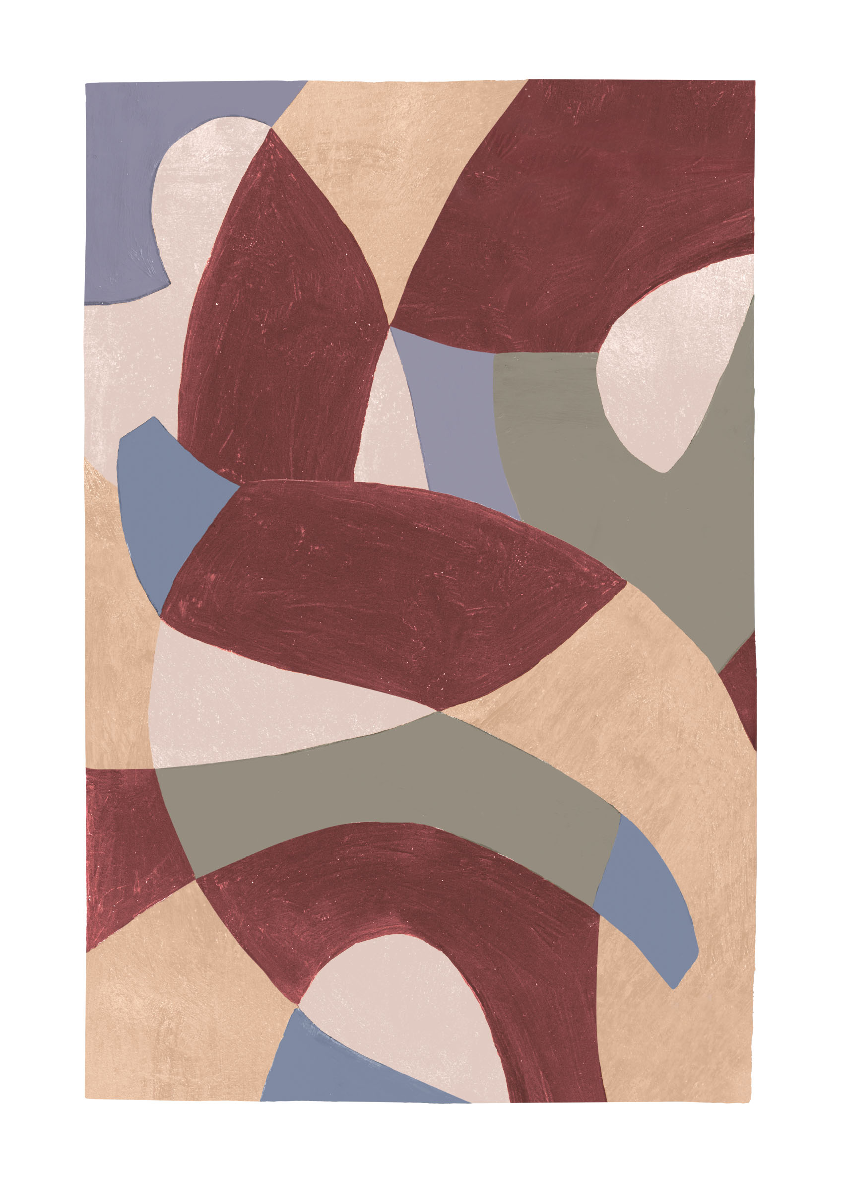 Interlaced Poster - Abstrakte Grafik (70x100 cm)