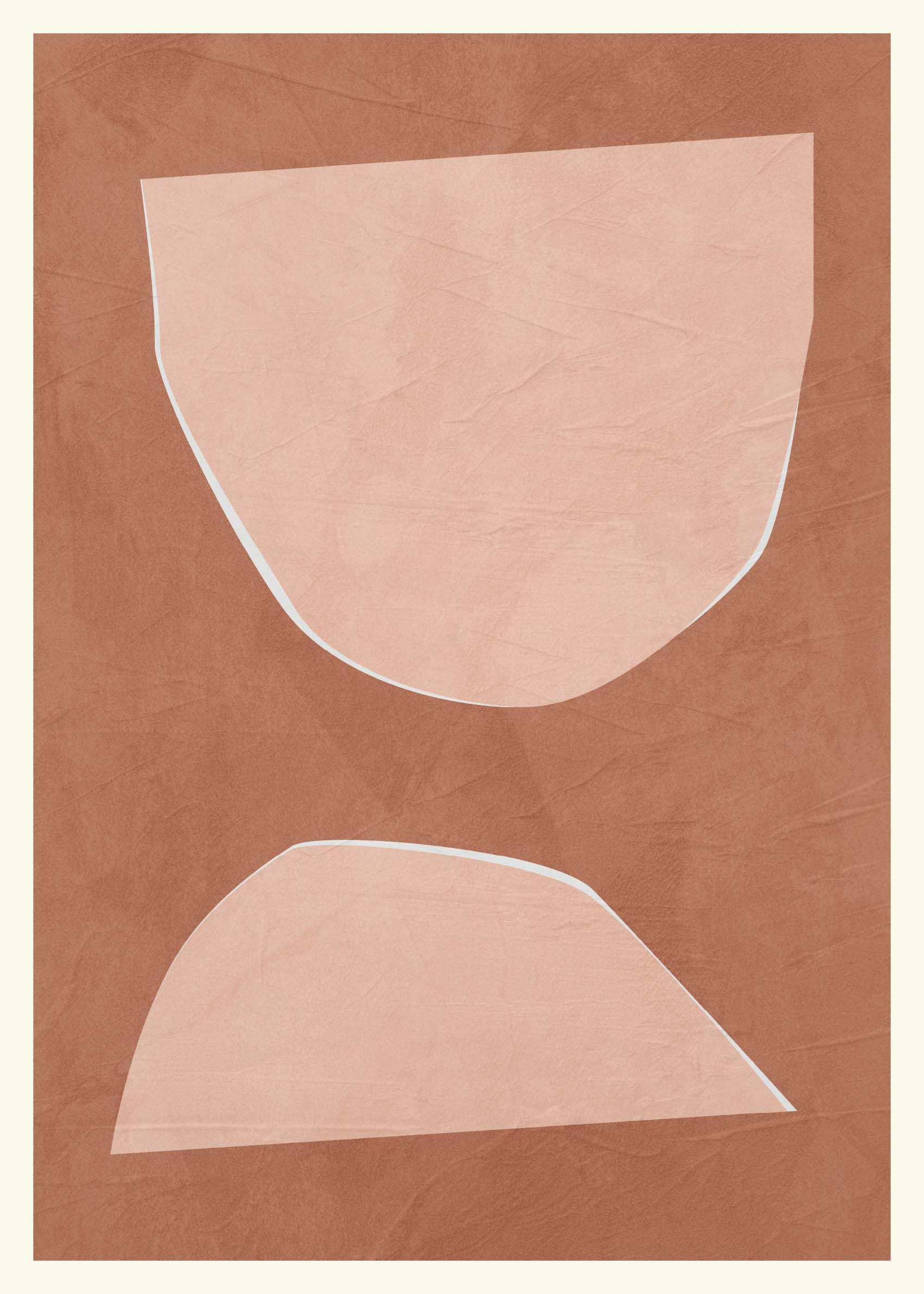 Shell Form plakat - Abstrakt illustration (21x30 cm)