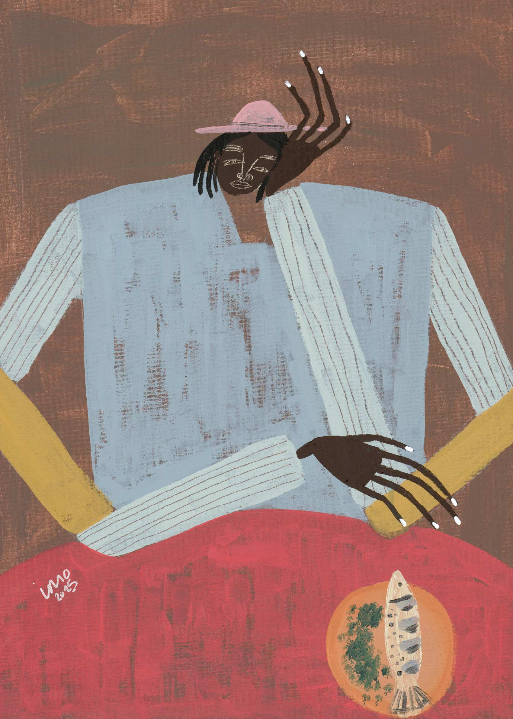 Clear My Head Poster - Figure illustration (30x40 cm)