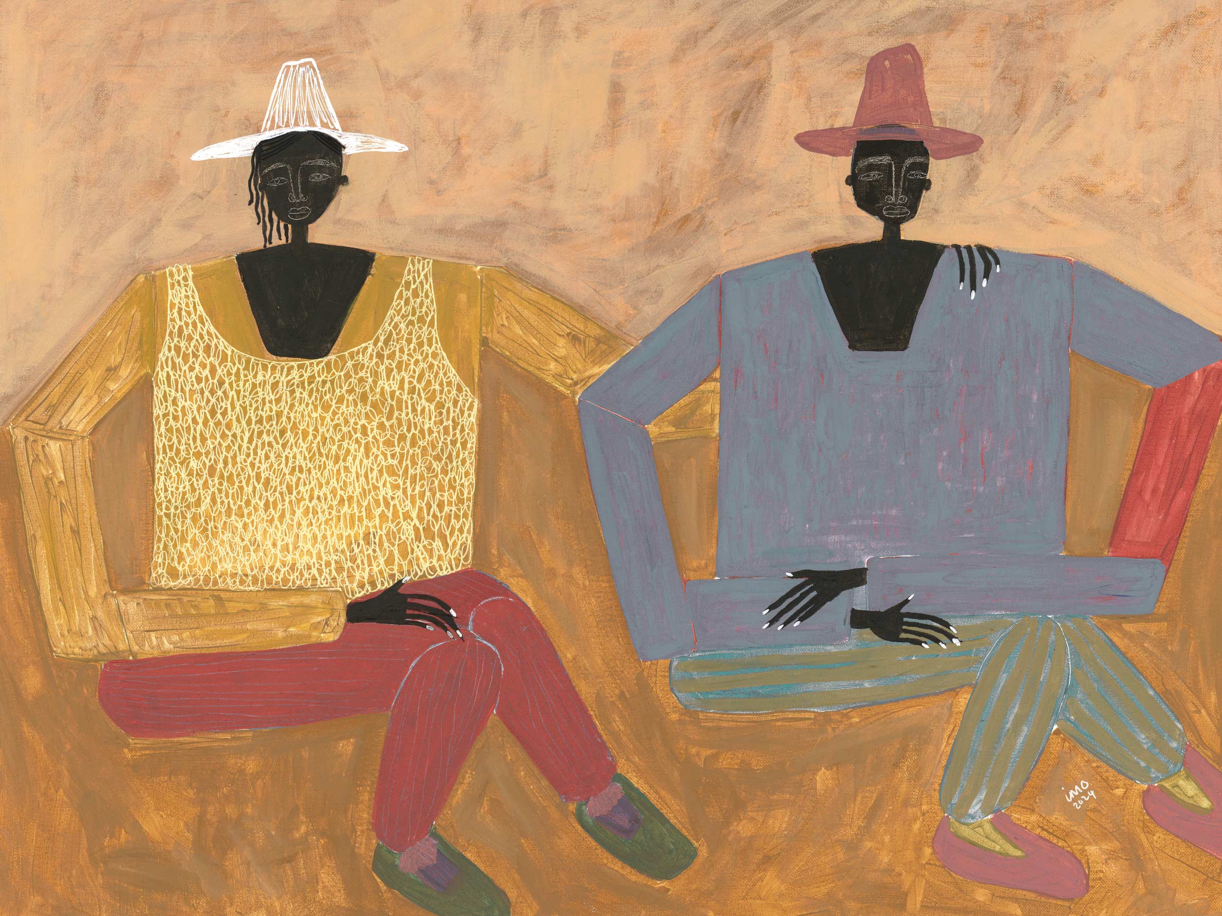 Still Together poster - Figure painting (50x70 cm)