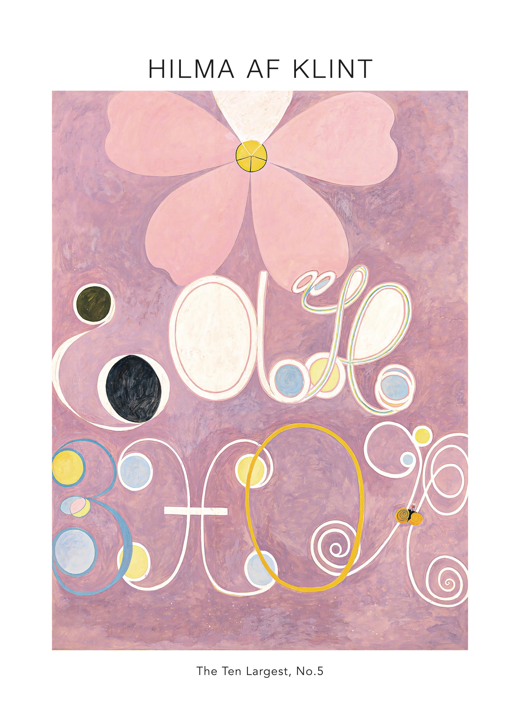The Ten Largest No.5 Poster - Abstract illustration (50x70 cm)