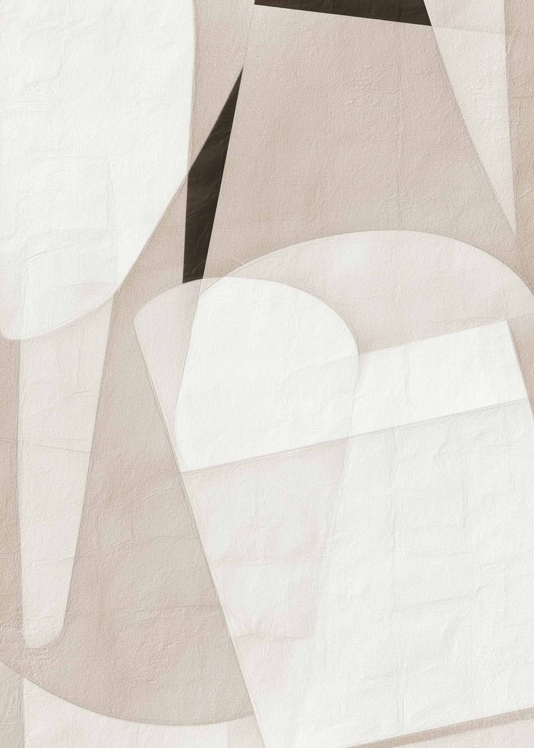 Layered Organic Shapes poster - Abstrakt illustration (70x100 cm)