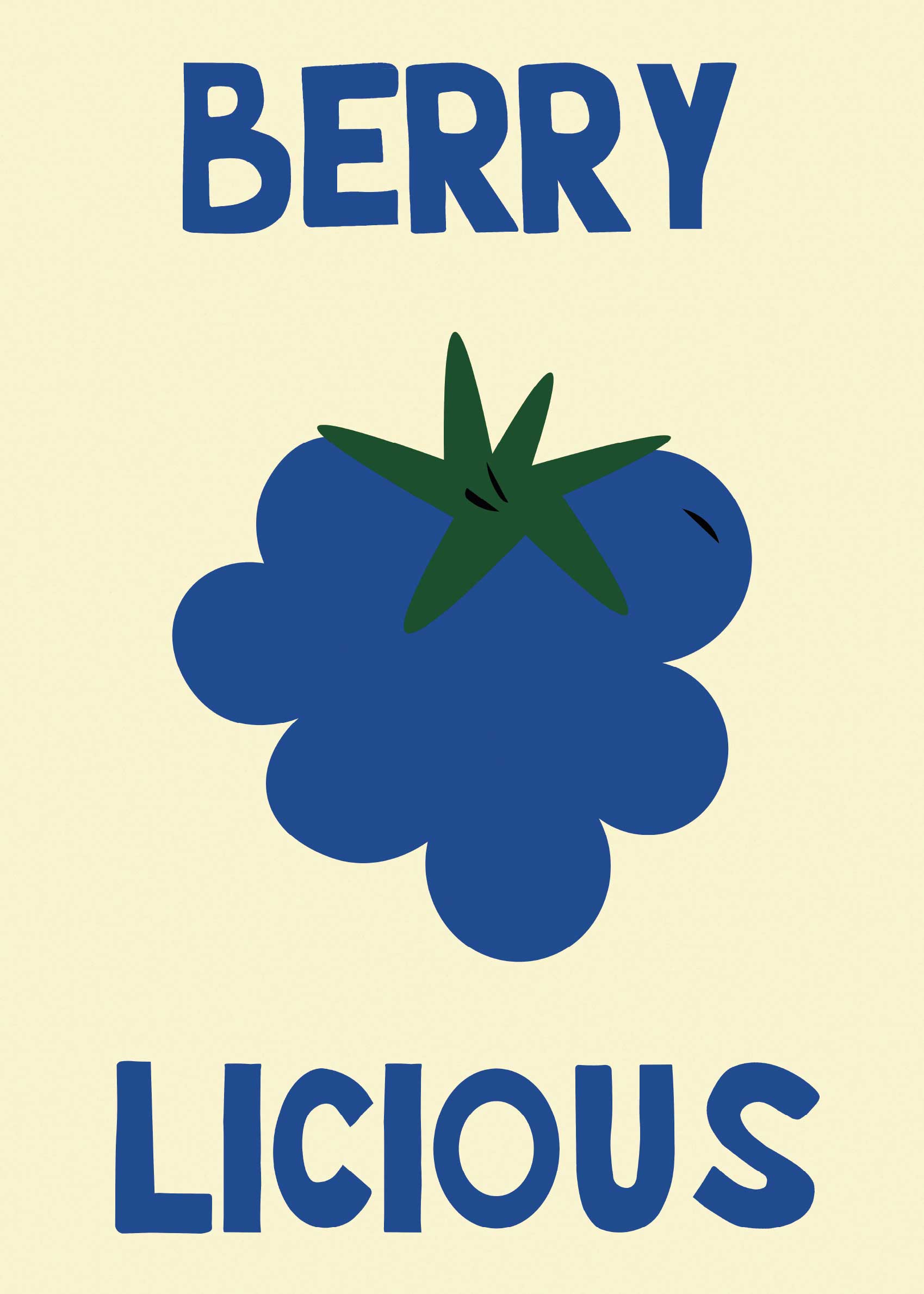 Berrylicious Poster - Fruchtgrafik (50x70 cm)