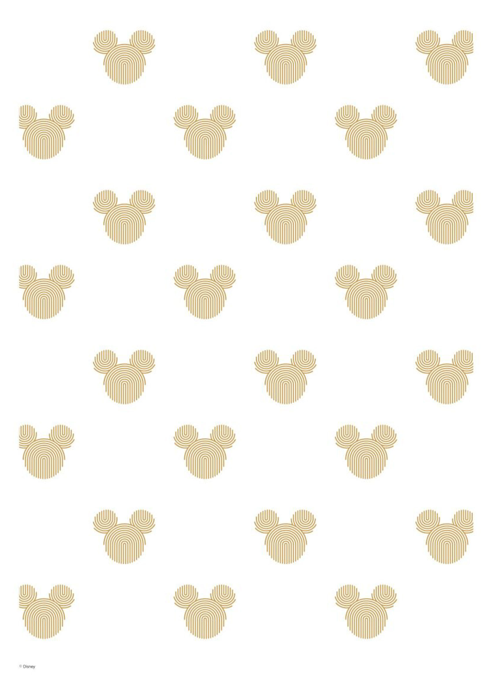 Disney Mickey Mouse Yellow Logo Poster - Mickey-inspirierte Grafik (21x30 cm)