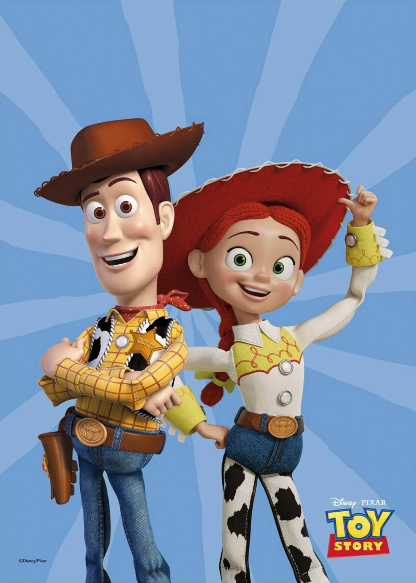 Toy Story Woody and Jessie Toy Box Partners Poster - Character illustration (30x40 cm)