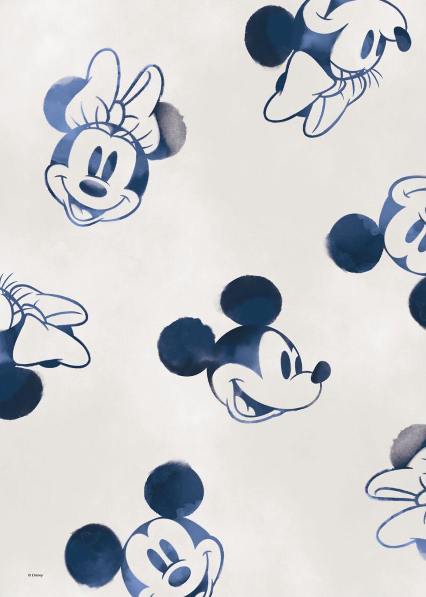 Mickey & Minnie Mouse Floating Faces Poster - Figuren-Grafik (40x50 cm)