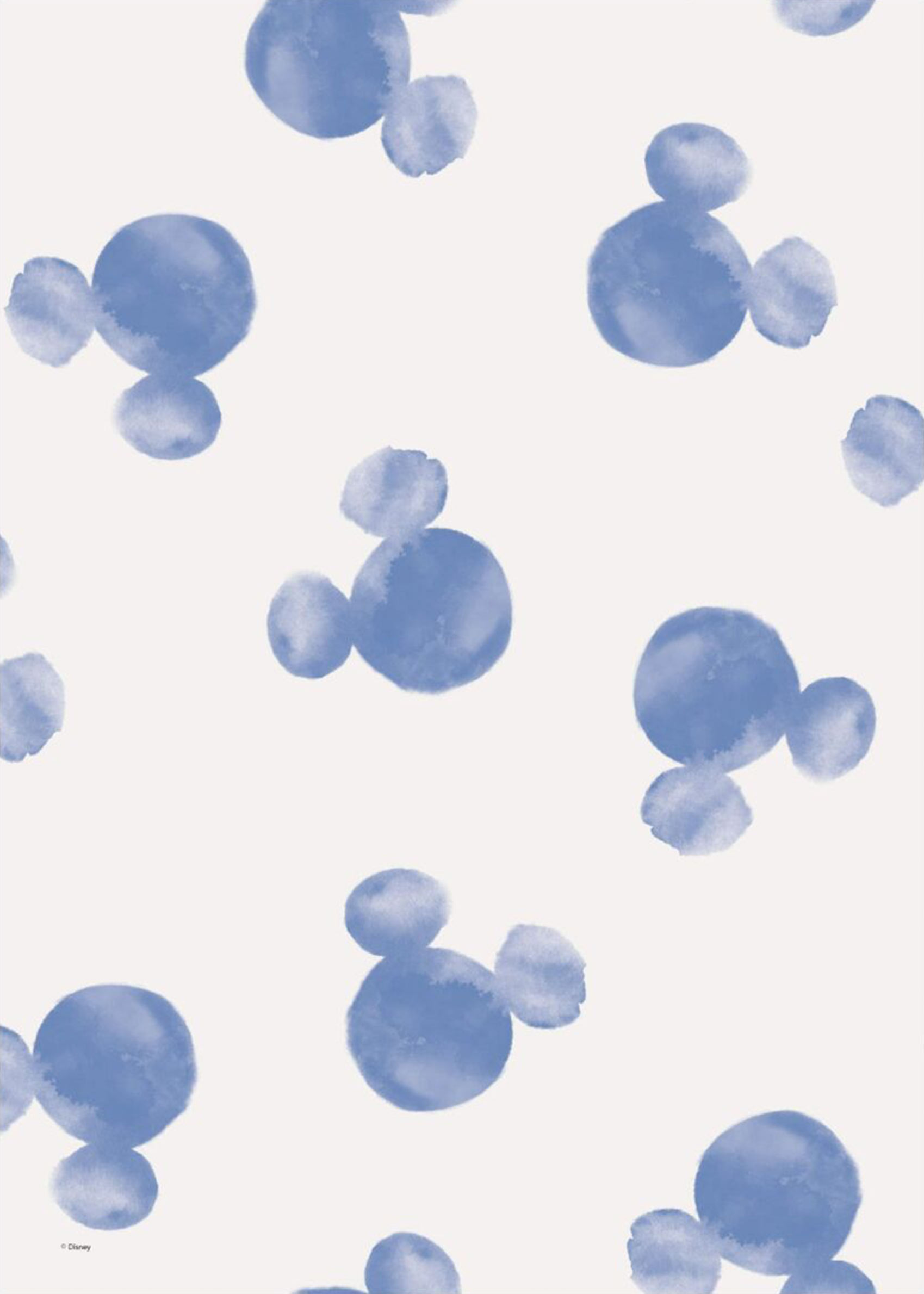 Mickey Mouse Watercolor Silhouettes Poster - Figuren-Aquarell (21x30 cm)