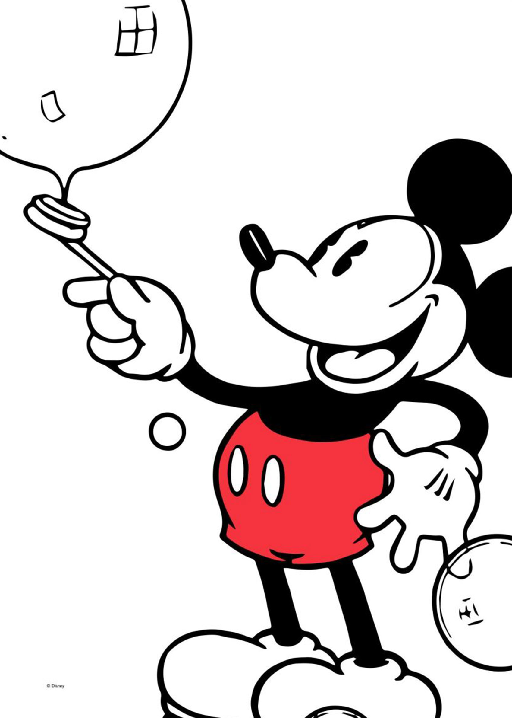 Mickey Mouse Bubble Time Poster - Mickey illustration (50x70 cm)