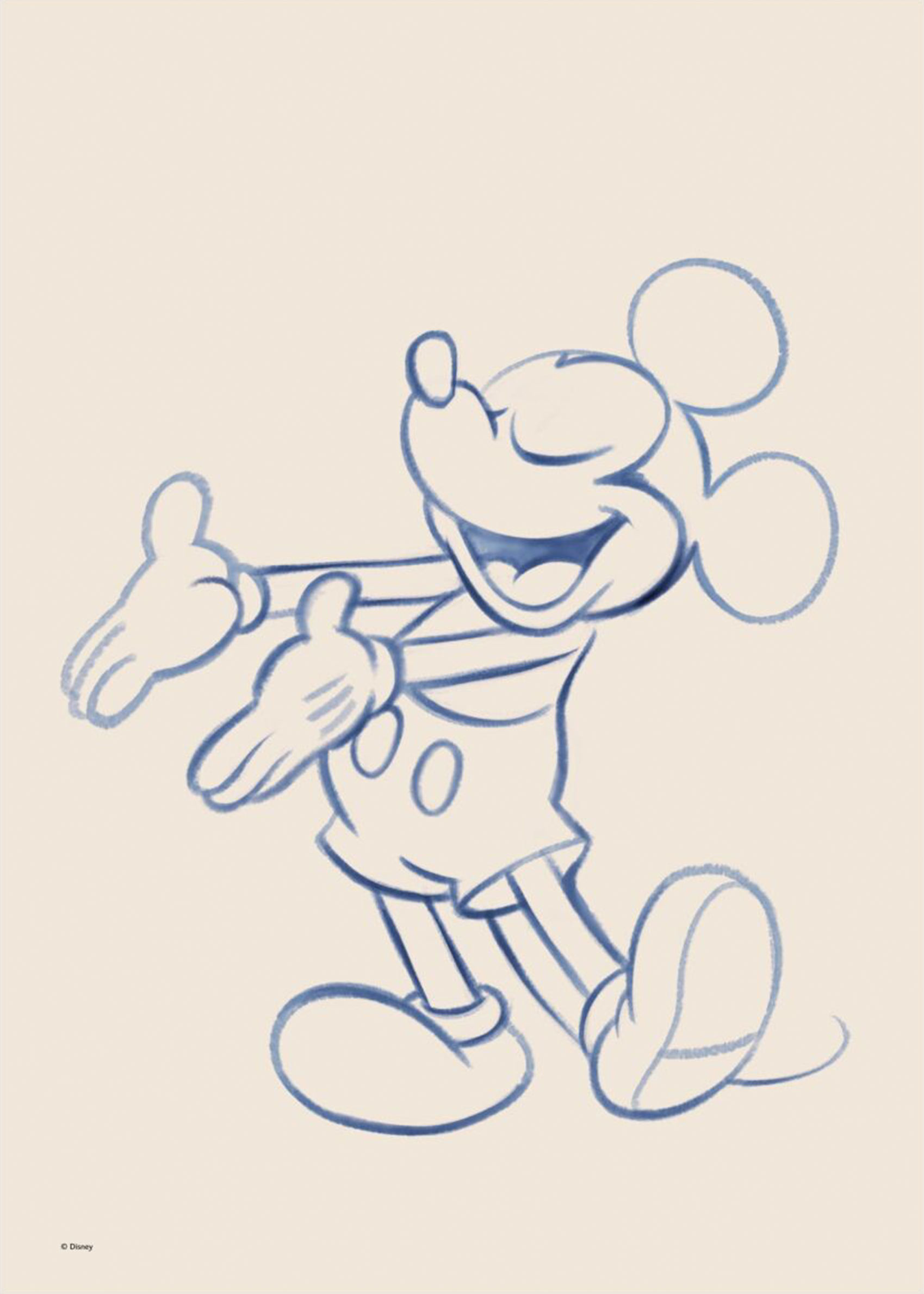 Mickey Mouse Open Arms Poster - Disney-Grafik (40x50 cm)