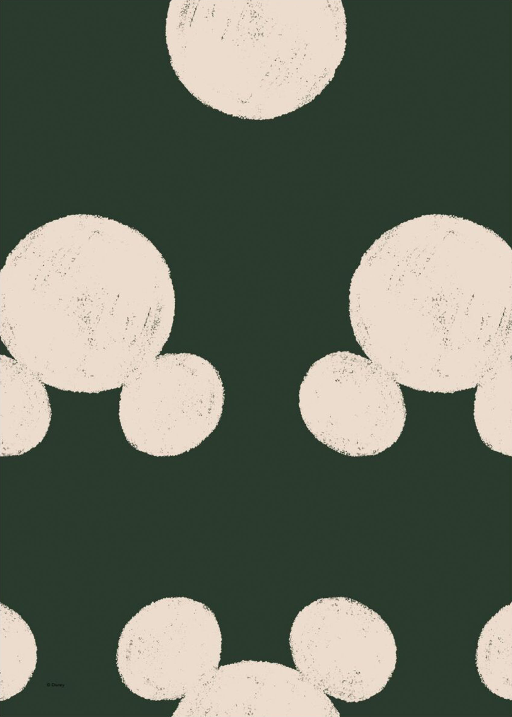 Mickey Mouse Soft Circles Poster - Mickey-illustration (50x70 cm)