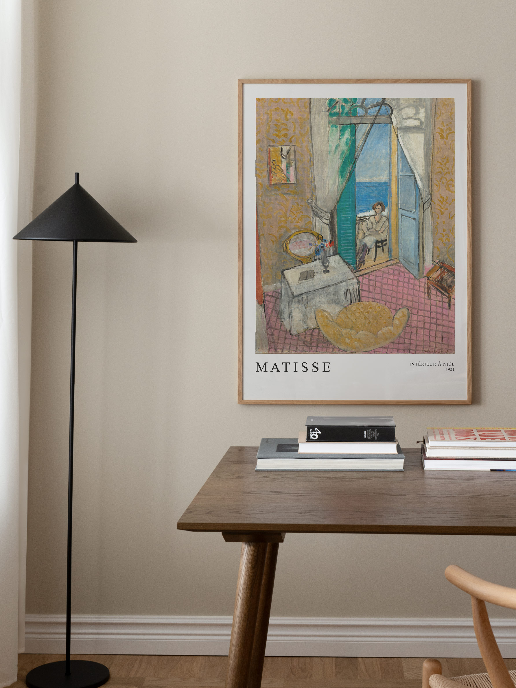 Henri Matisse、INTERIEUR A NICE、画集画、新品額装付 Matisse poster – Interieur a Nice | Postery