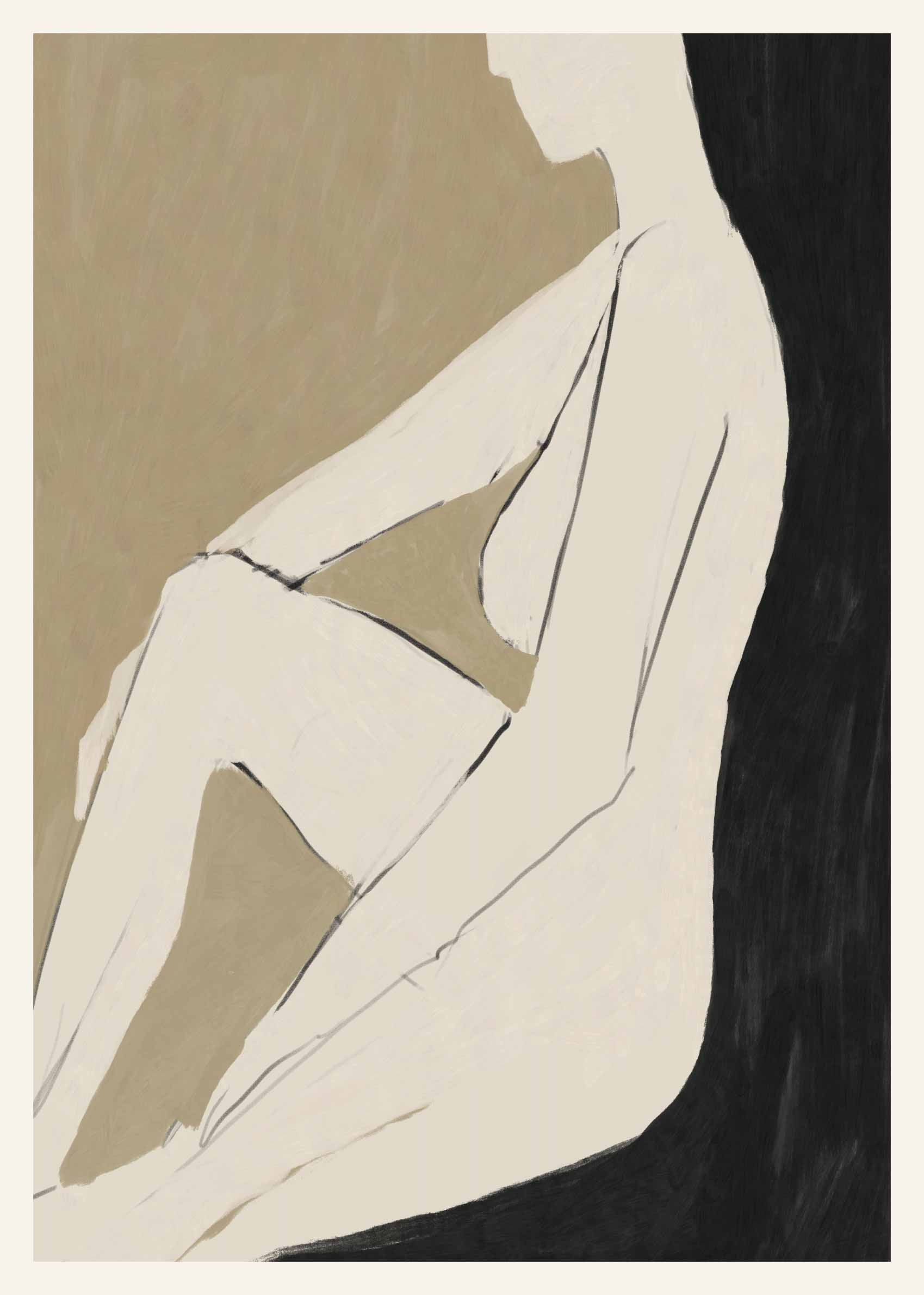 Chill - Figur line art (30x40 cm)