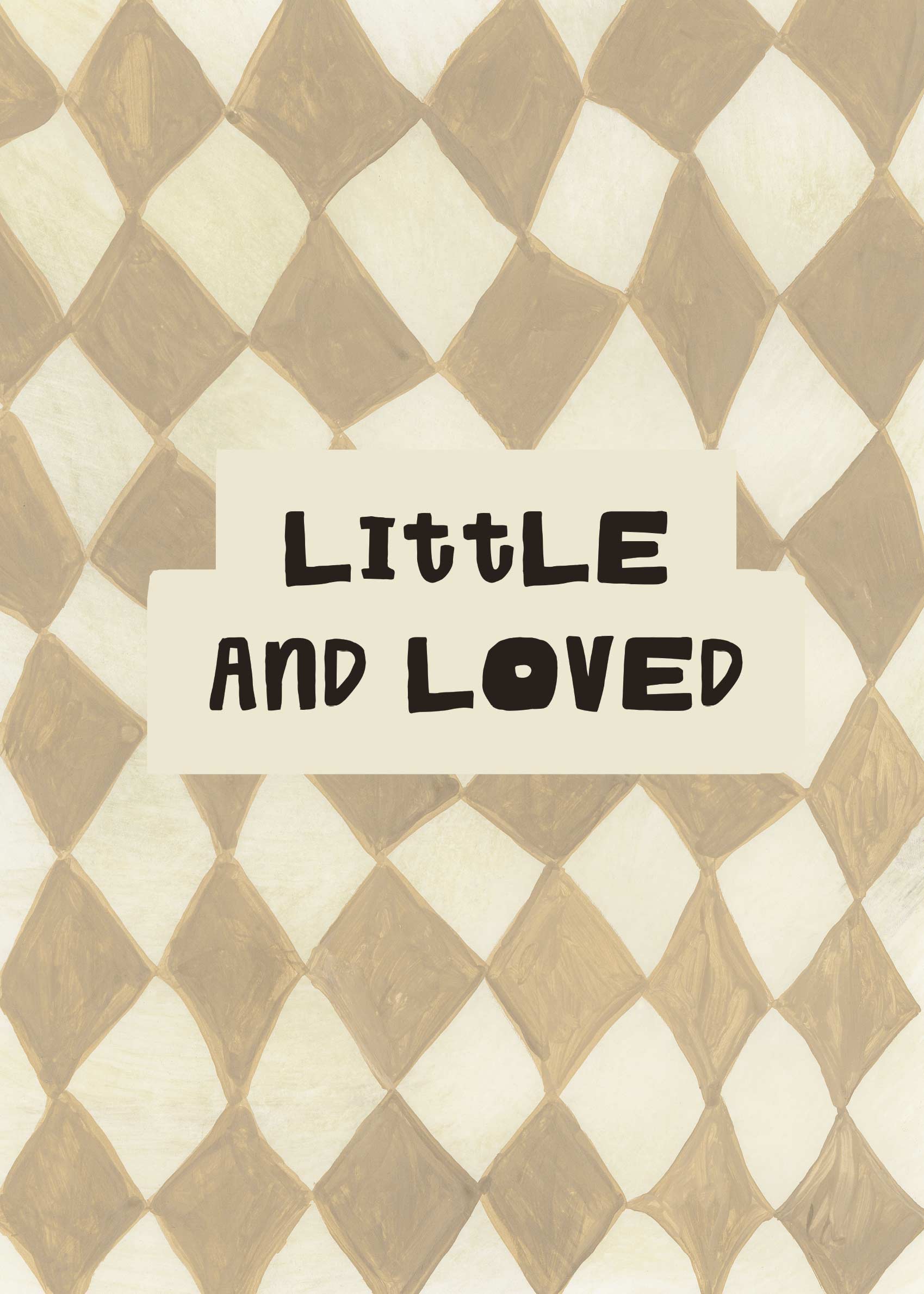 Little and Loved Poster - Typografisk illustration (30x40 cm)