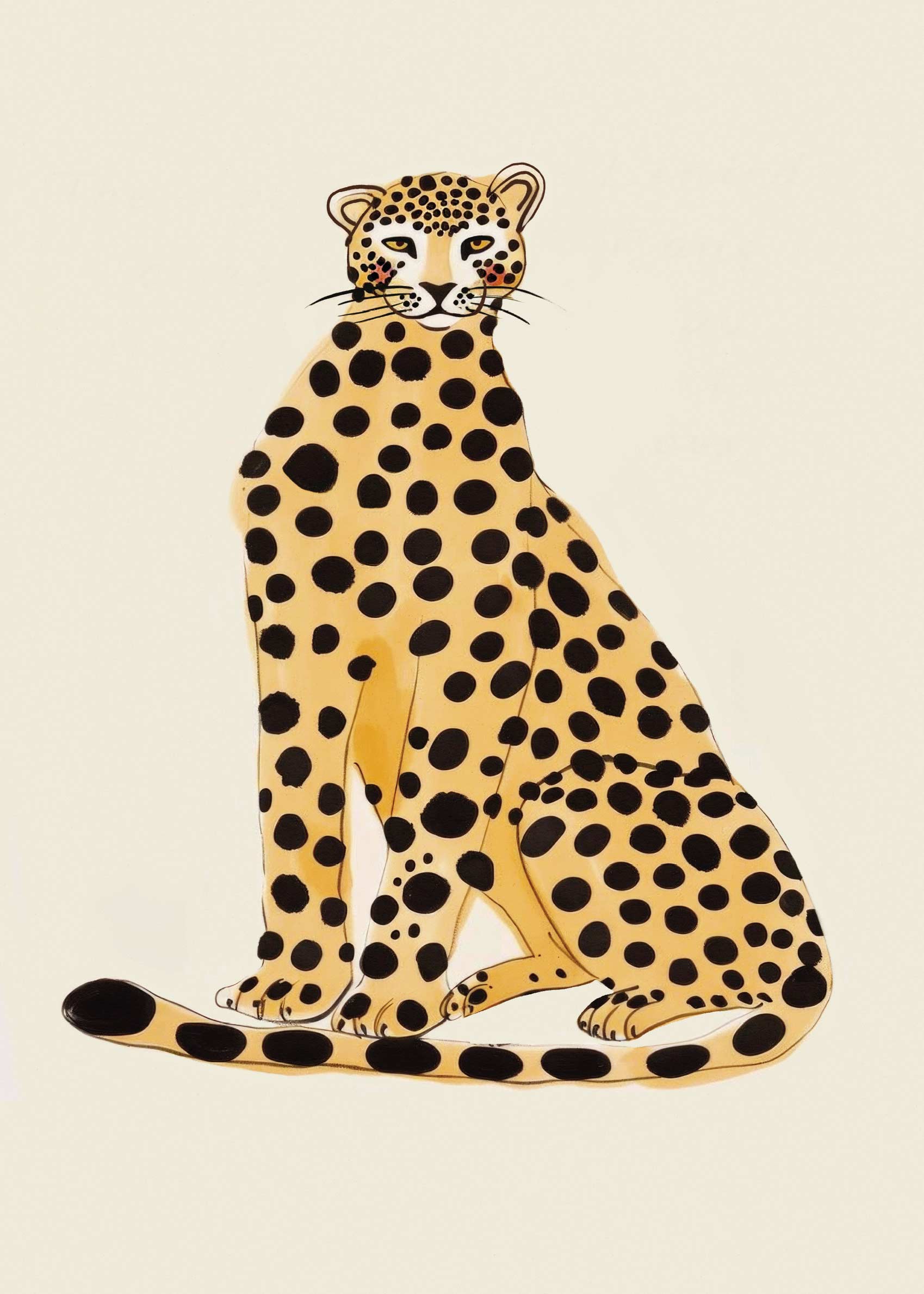 Speckled Majesty Poster - Animal illustration (21x30 cm)