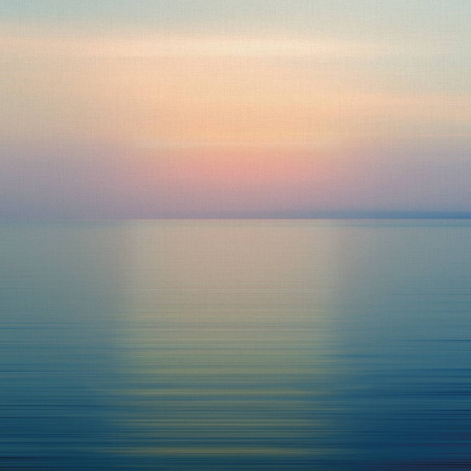 Hazed Dawn Poster - Pastel dawn over still water (50x50 cm)