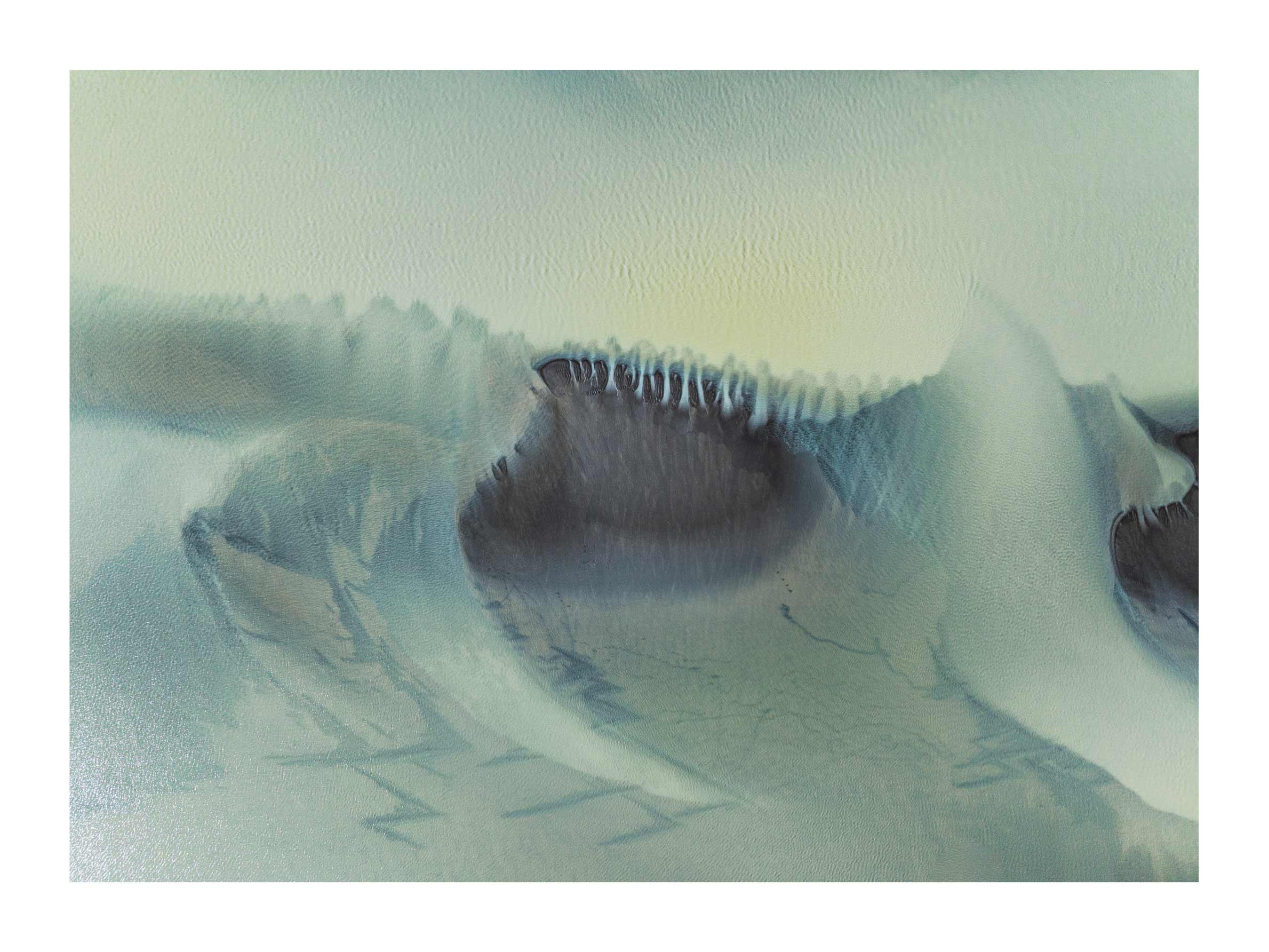 Icy Dune Poster - Aerial photography (70x100 cm)