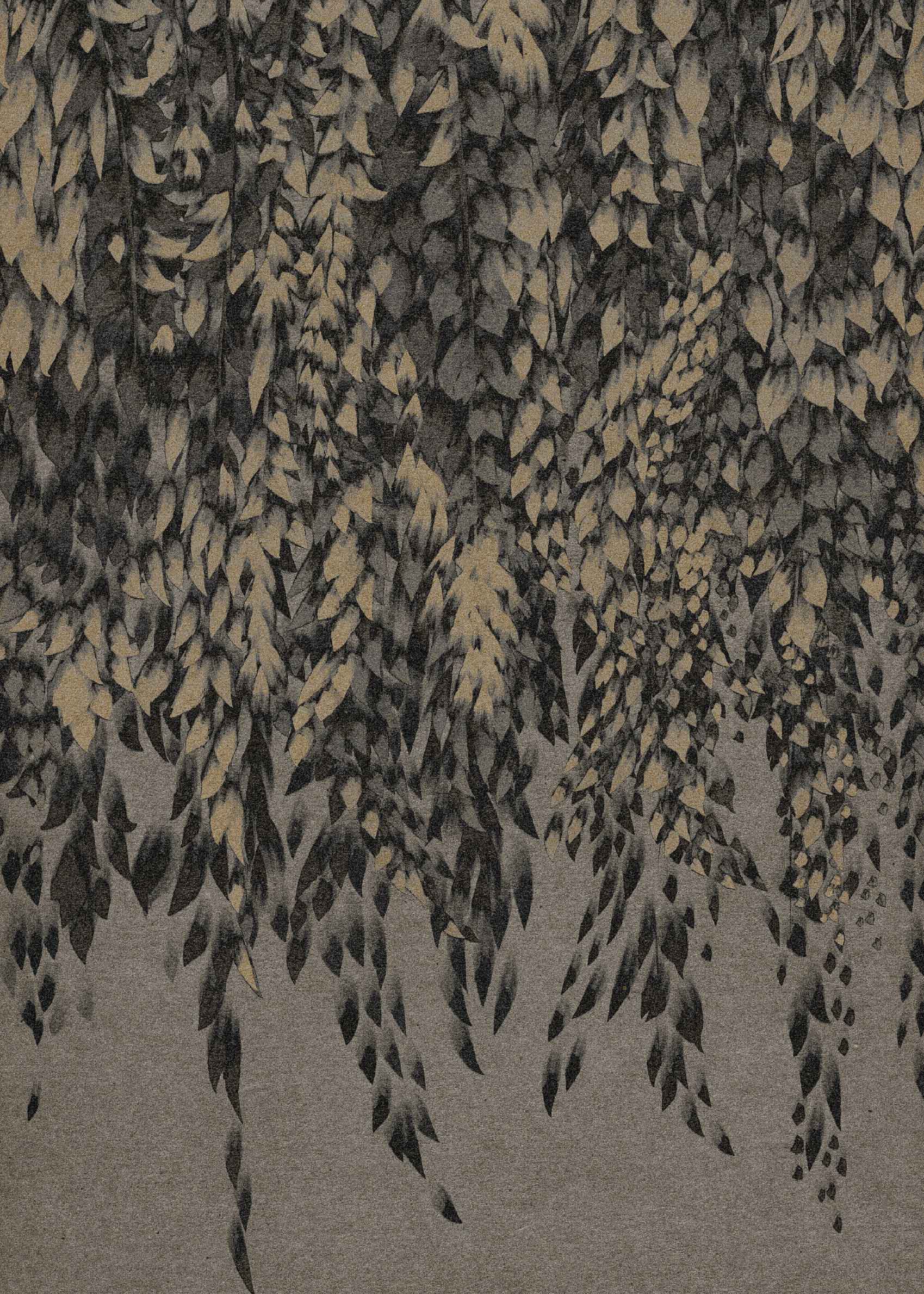 Cascading Foliage Poster - Leaf painting (70x100 cm)