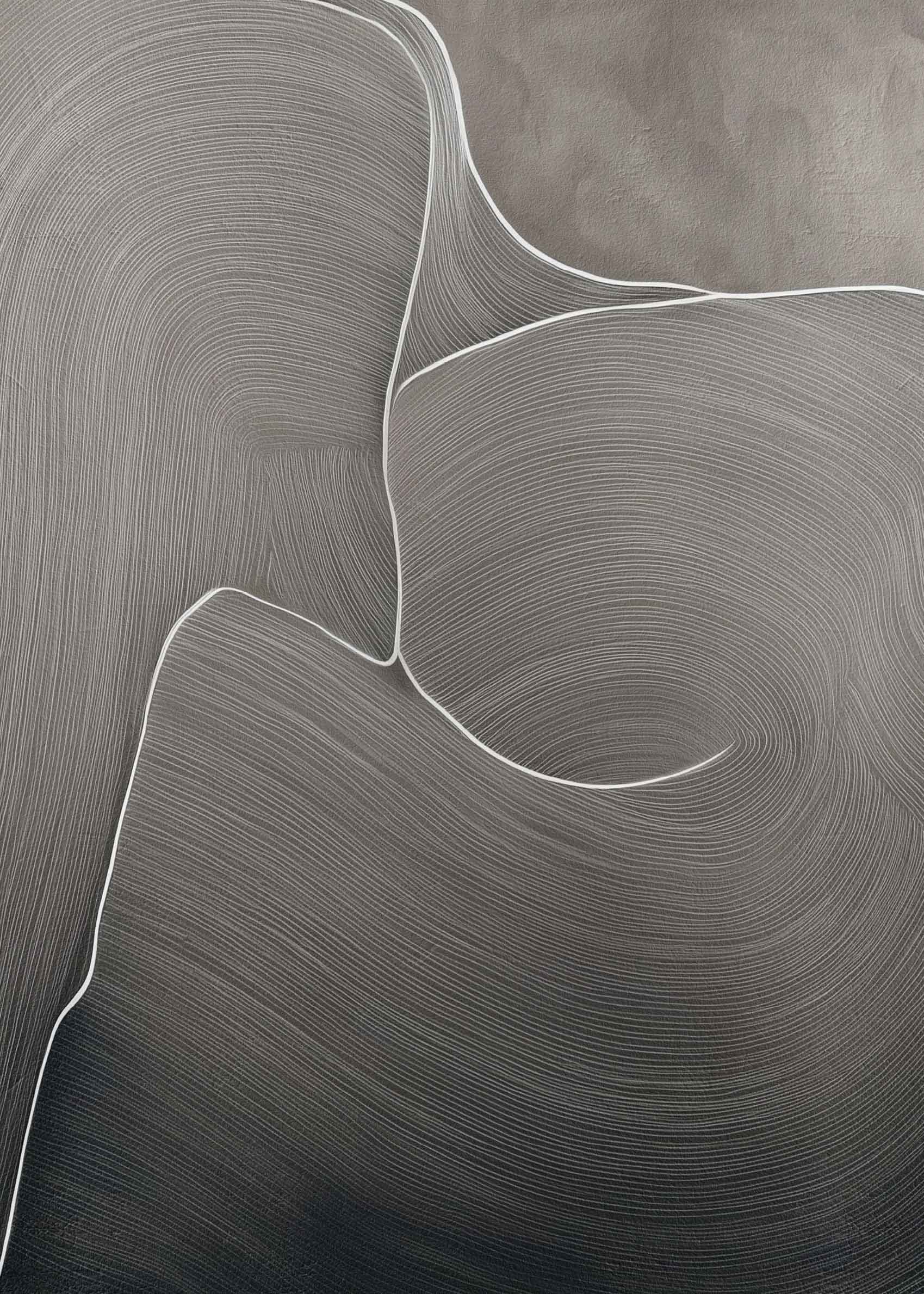 Flowing Poster - Abstract painting (50x70 cm)