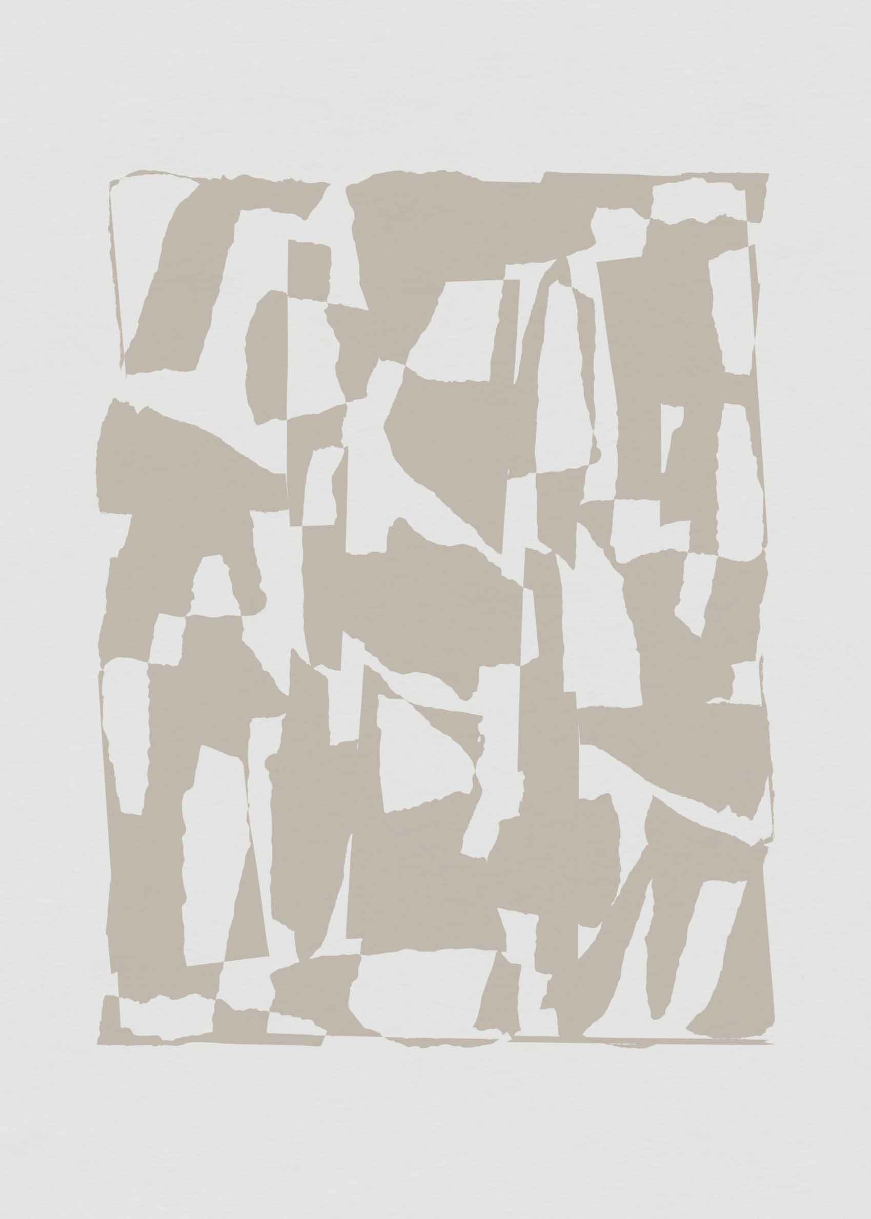 Pieces Poster - Abstract collage (70x100 cm)