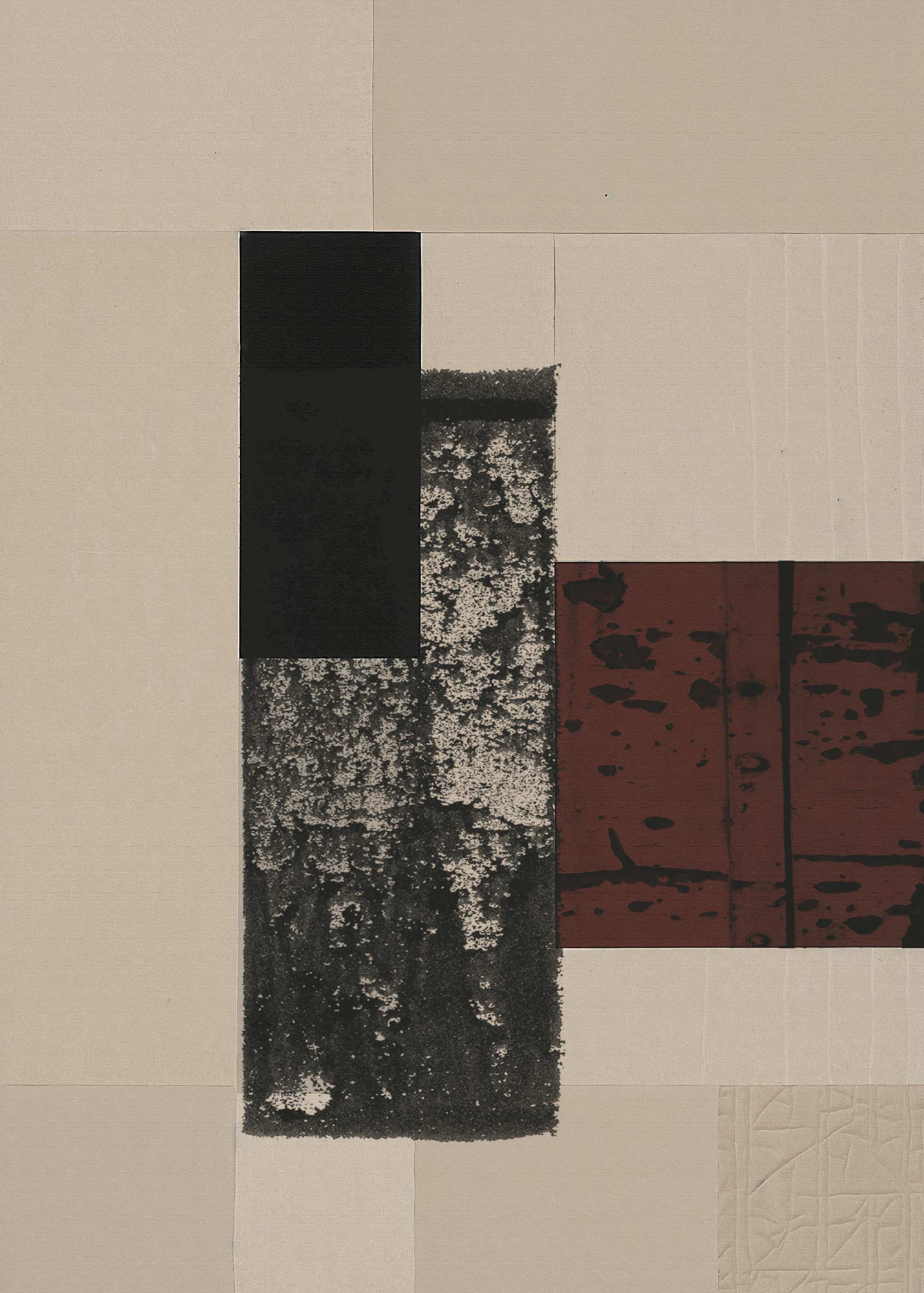 Abstract Harmony Poster - Layered paper collage (30x40 cm)