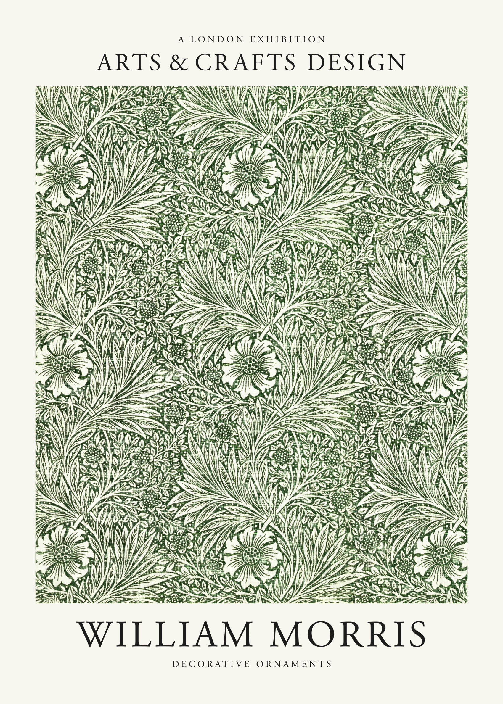 Marigold by William Morris II plakat - Blomsterillustration (30x40 cm)