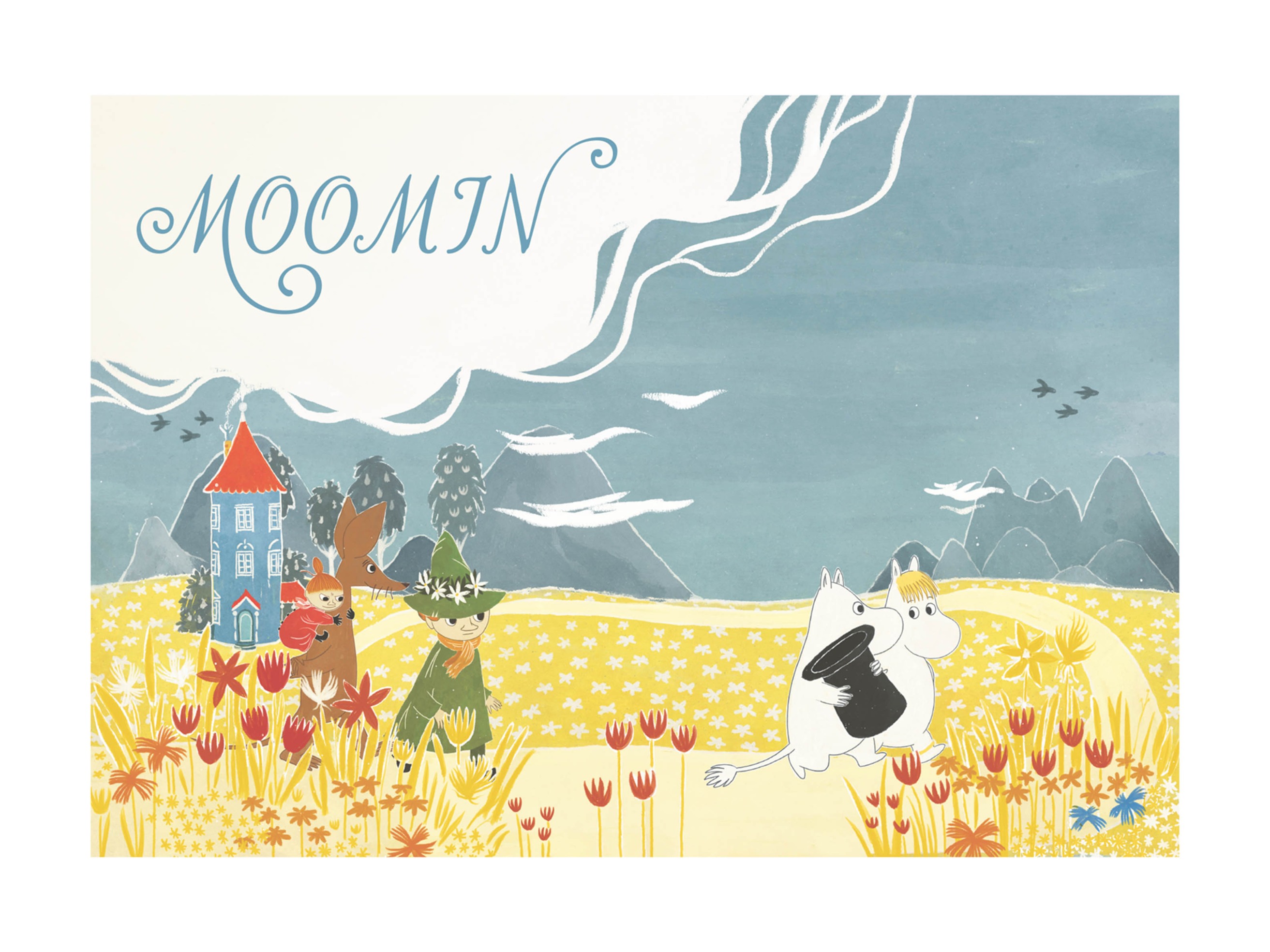 Summer in the Moominvalley Poster - Nature illustration (50x70 cm)