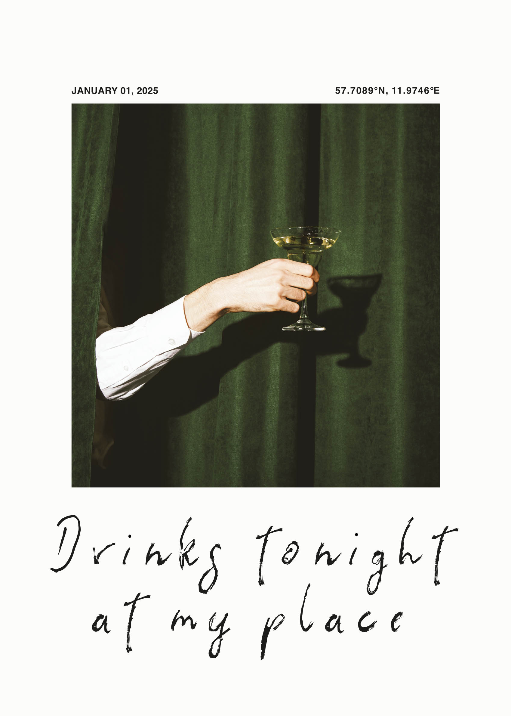 Drinks Tonight I plakat - Cocktailfotografi (30x40 cm)
