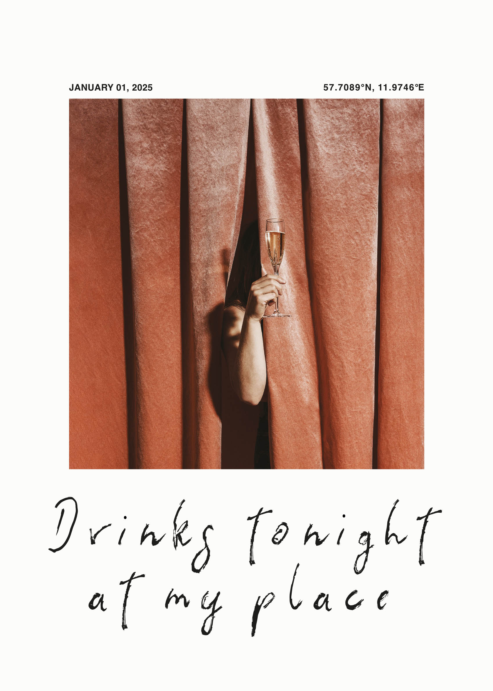 Drinks Tonight II plakat - Drikkefotografi (50x70 cm)