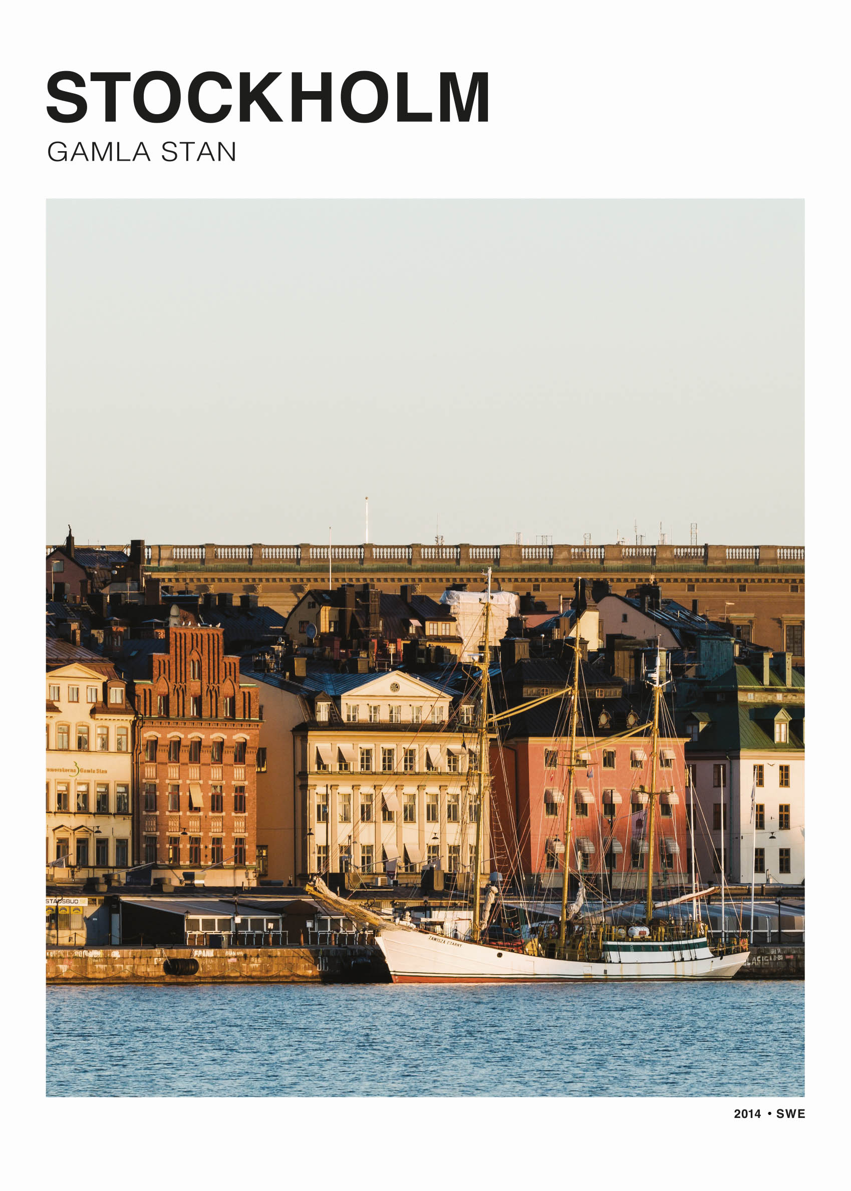City of Stockholm Poster - City photography (50x70 cm)