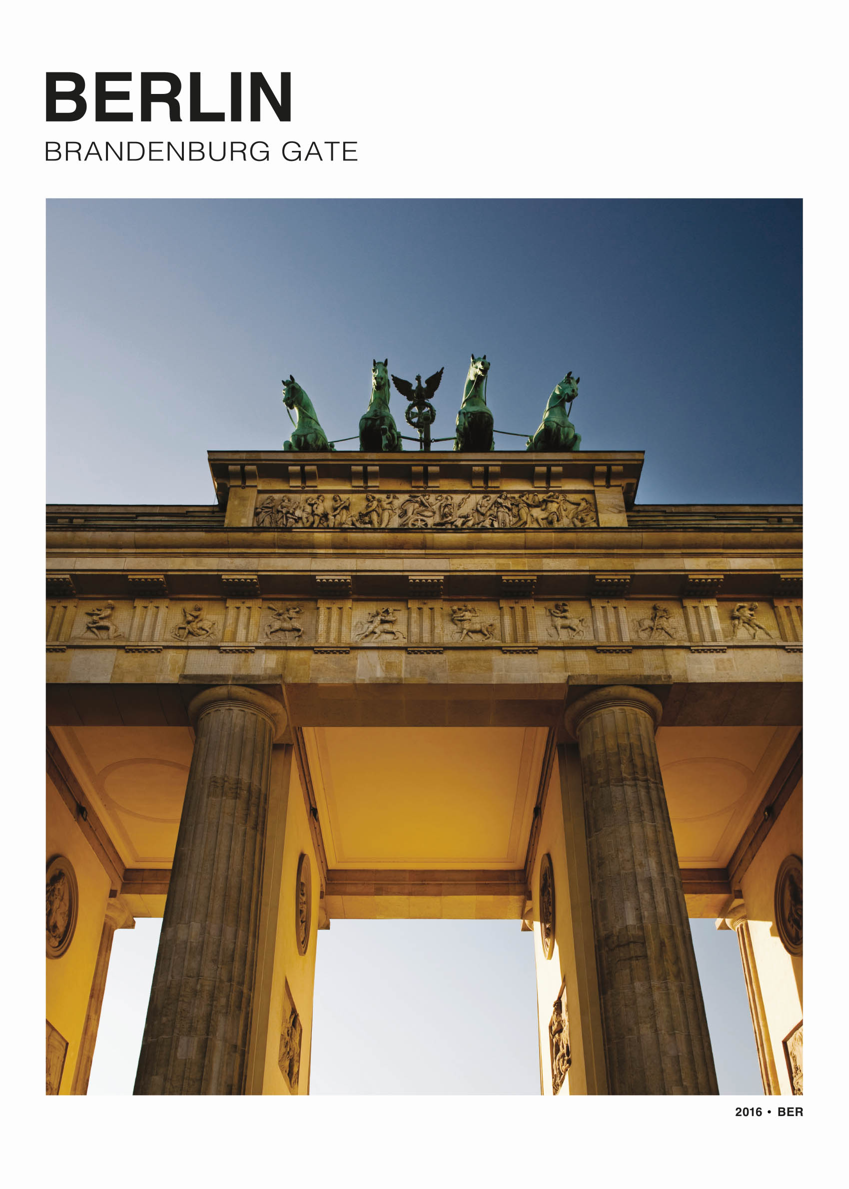 City of Berlin Poster - Architekturfotografie (50x70 cm)