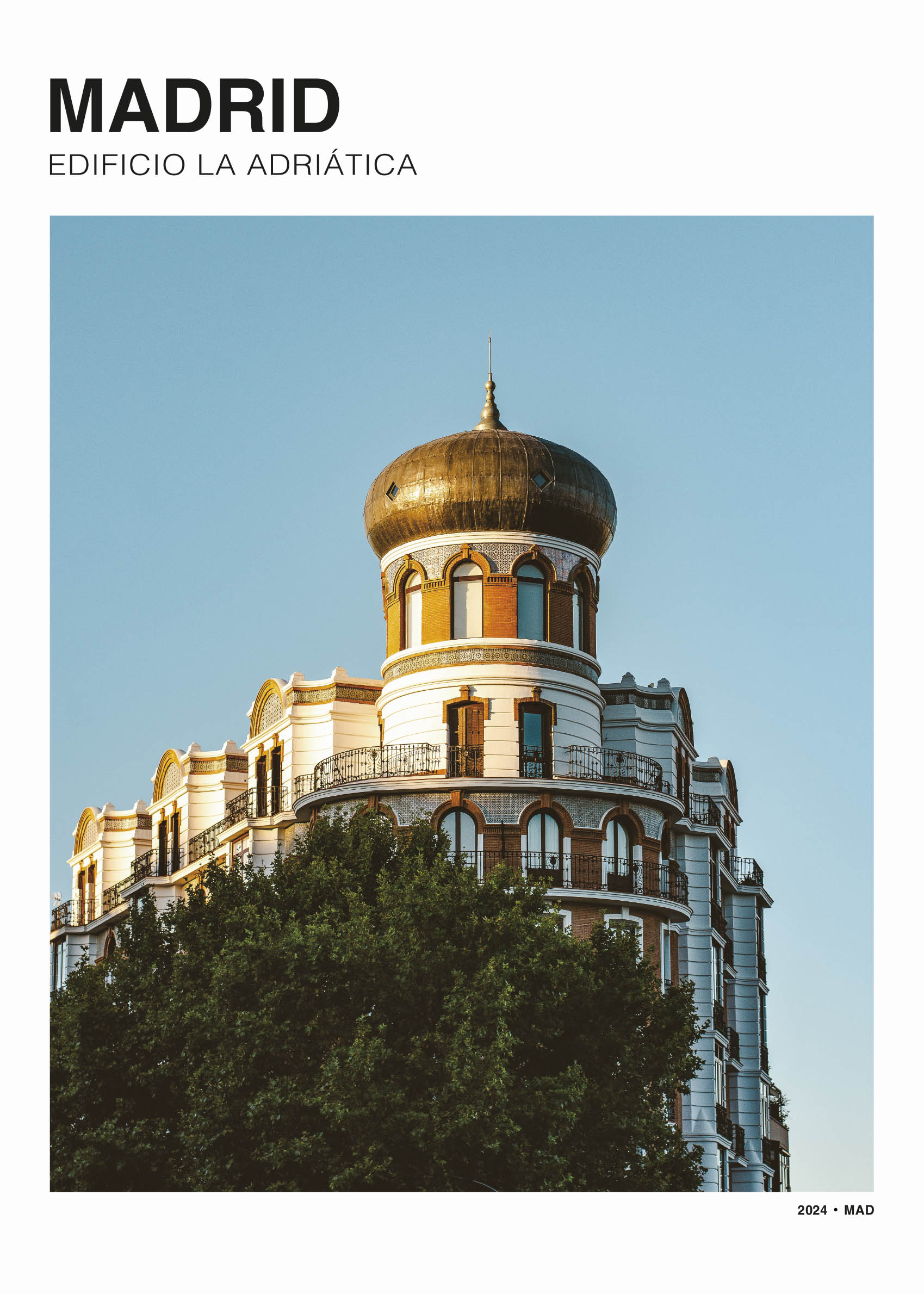 City of Madrid Poster - Architekturfotografie (70x100 cm)