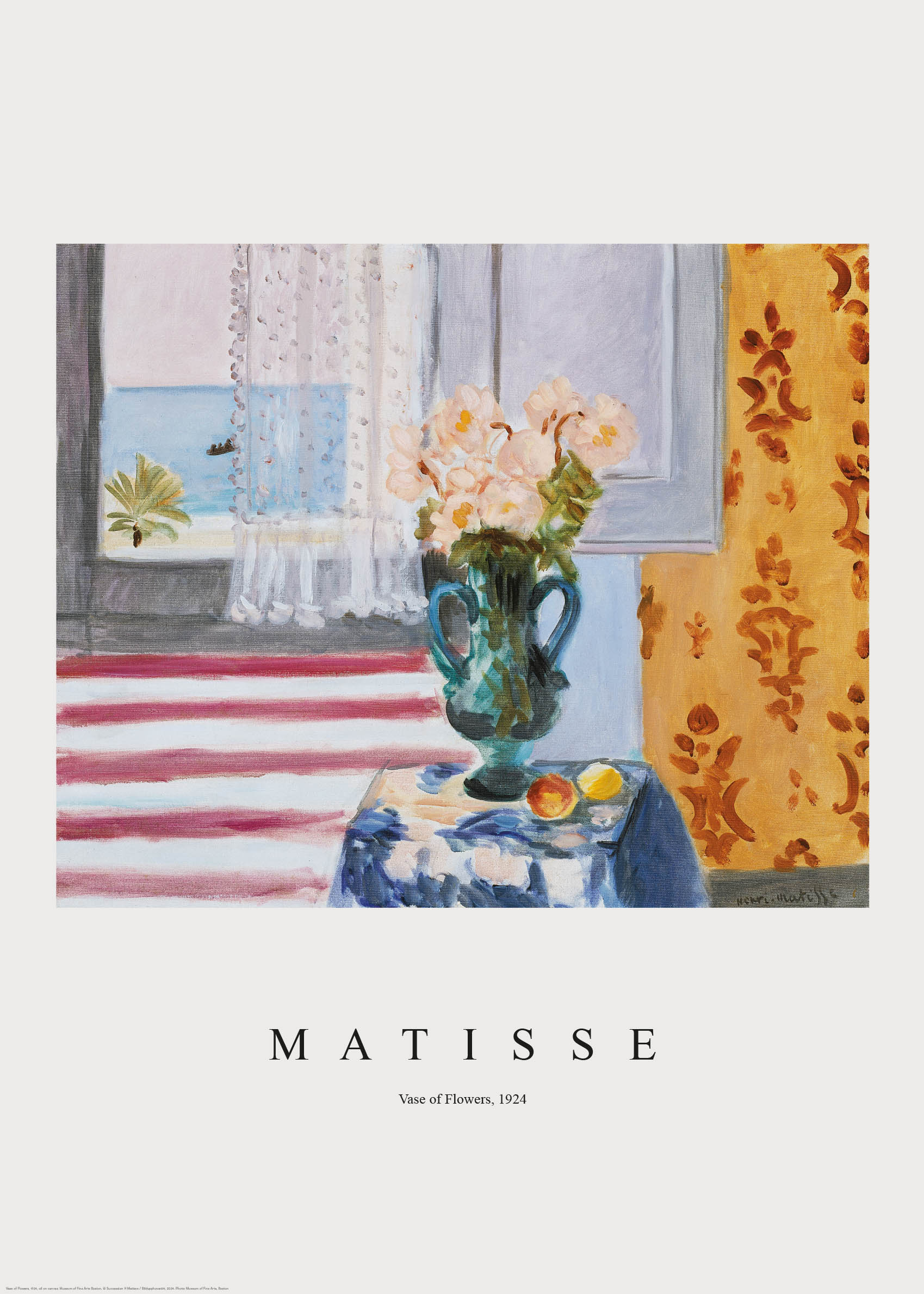 Vase of Flowers poster - Blomstermålning (70x100 cm)