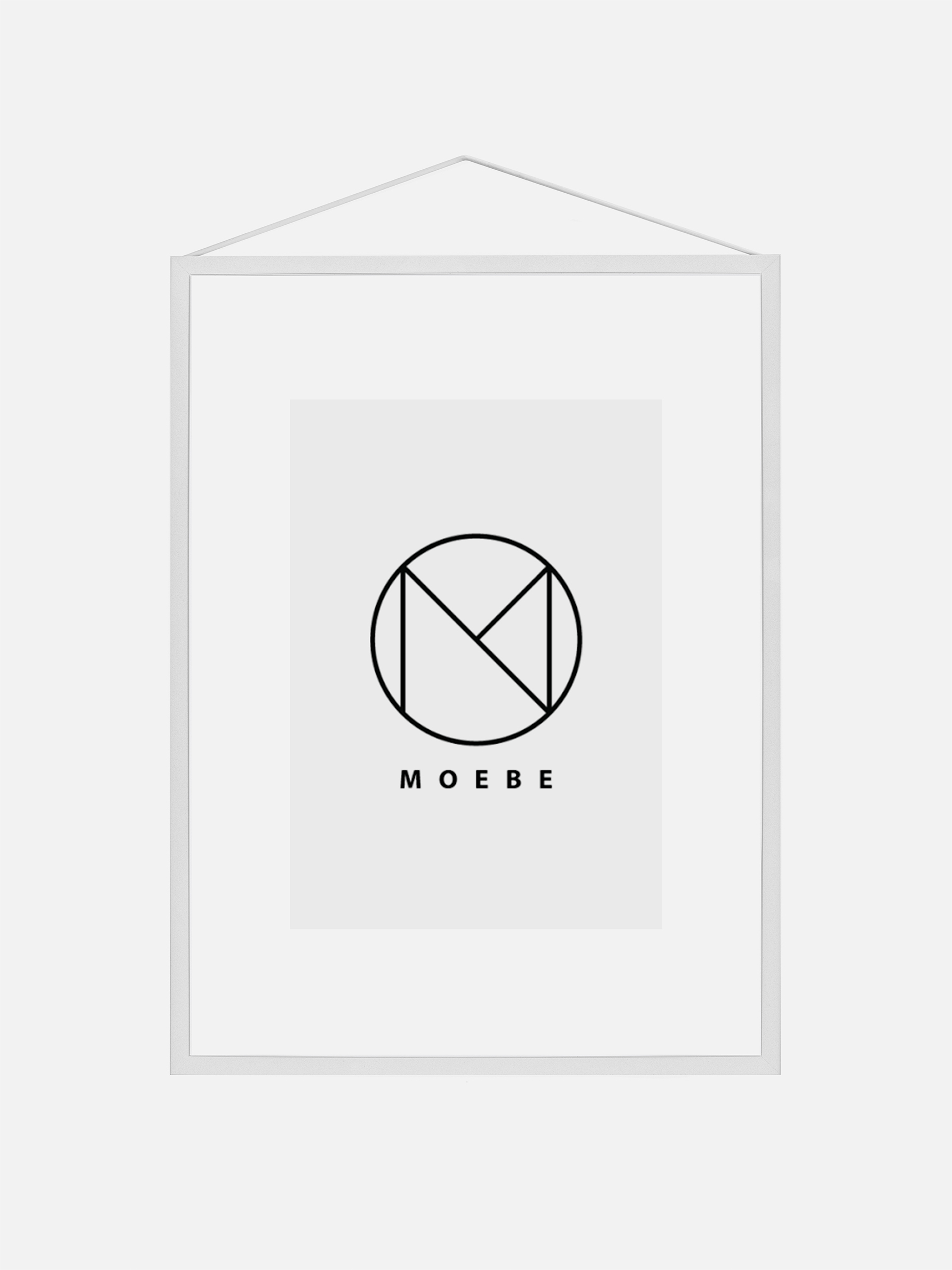 Moebe Frame White - White aluminium design (A2 (44x61 cm))