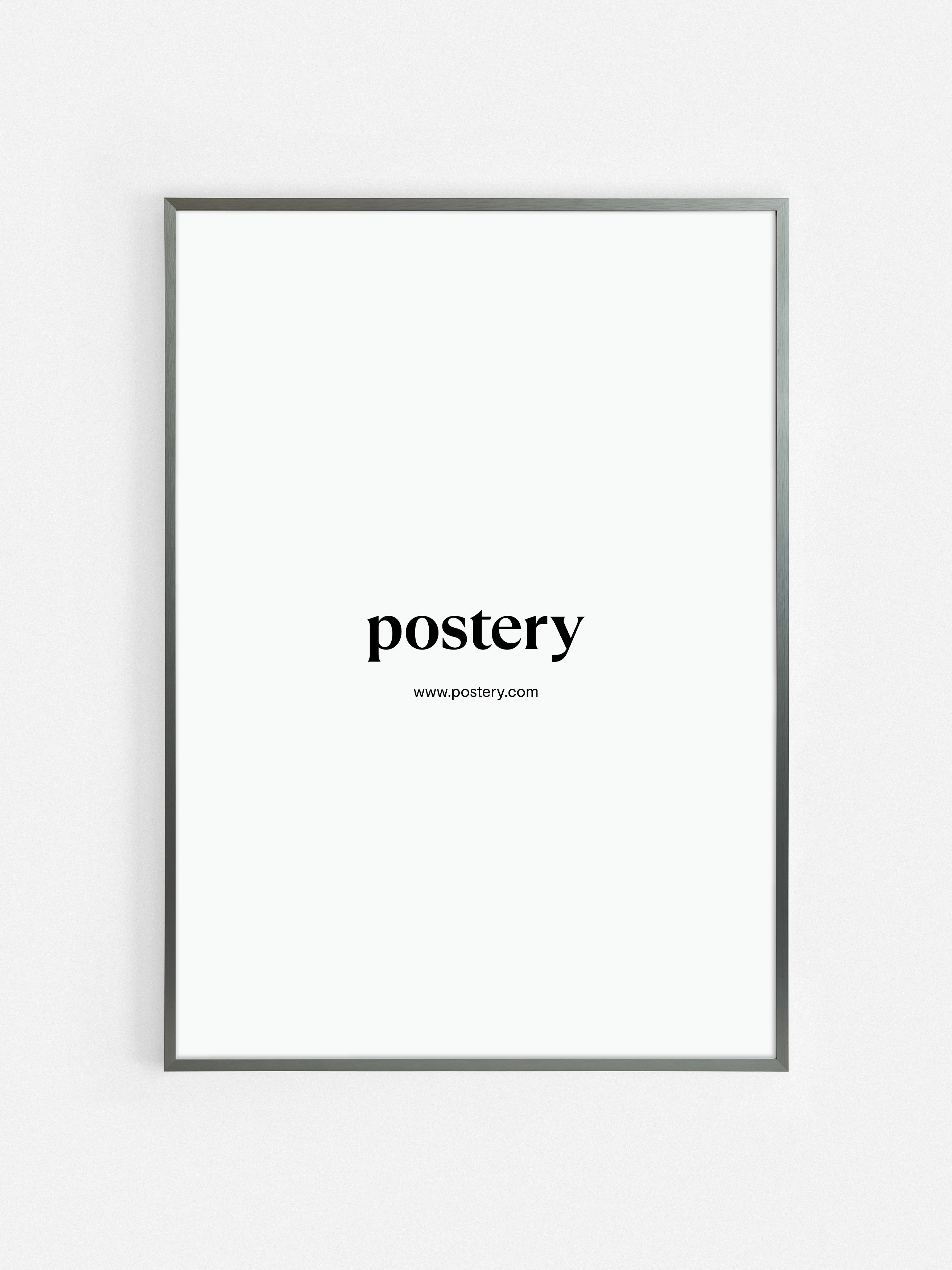 Picture Frame Aluminium Space Grey frame - Brushed aluminium in space grey (30x40 cm)