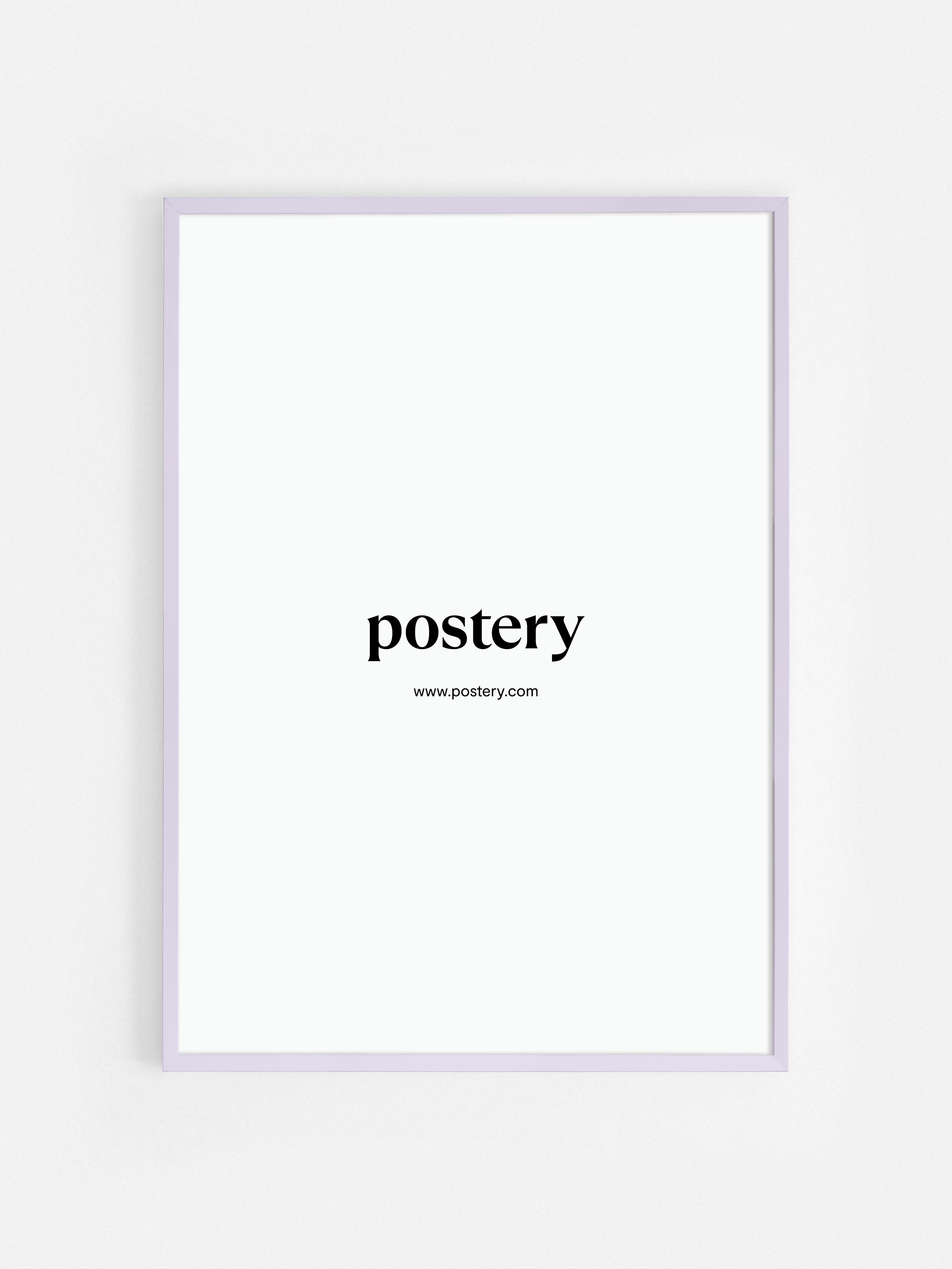 Picture Frame Pastel Purple - Pastel purple wooden frame (50x70 cm)
