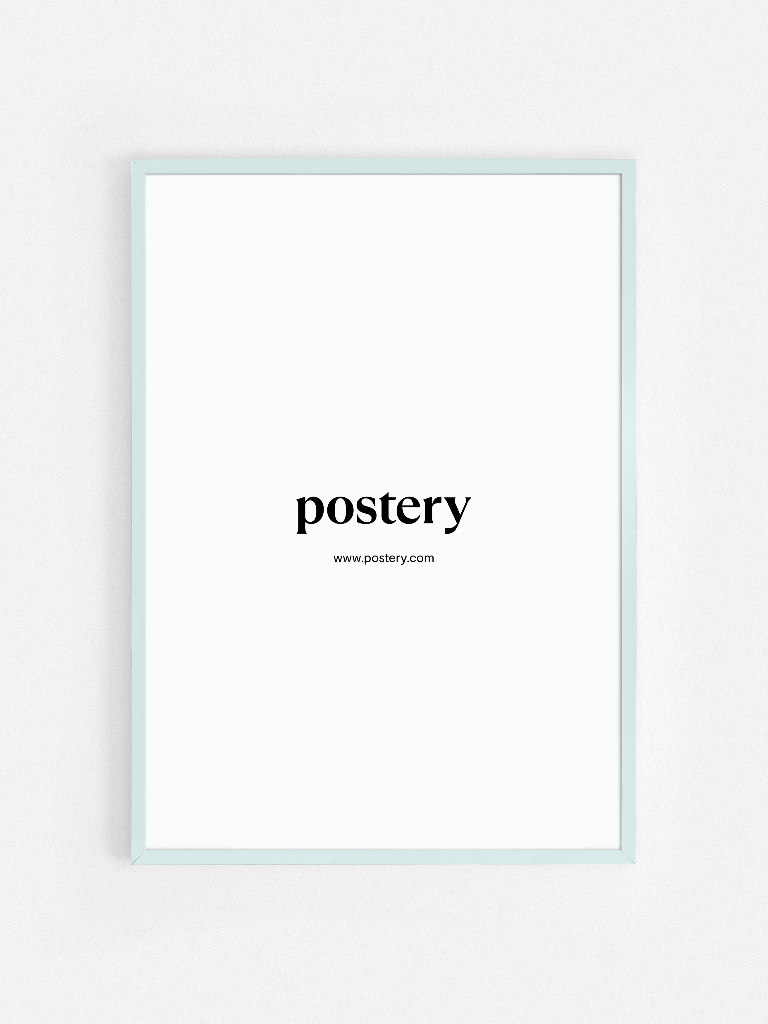 Picture Frame Pastel Blue - Pastel blue wooden finish (30x40 cm)